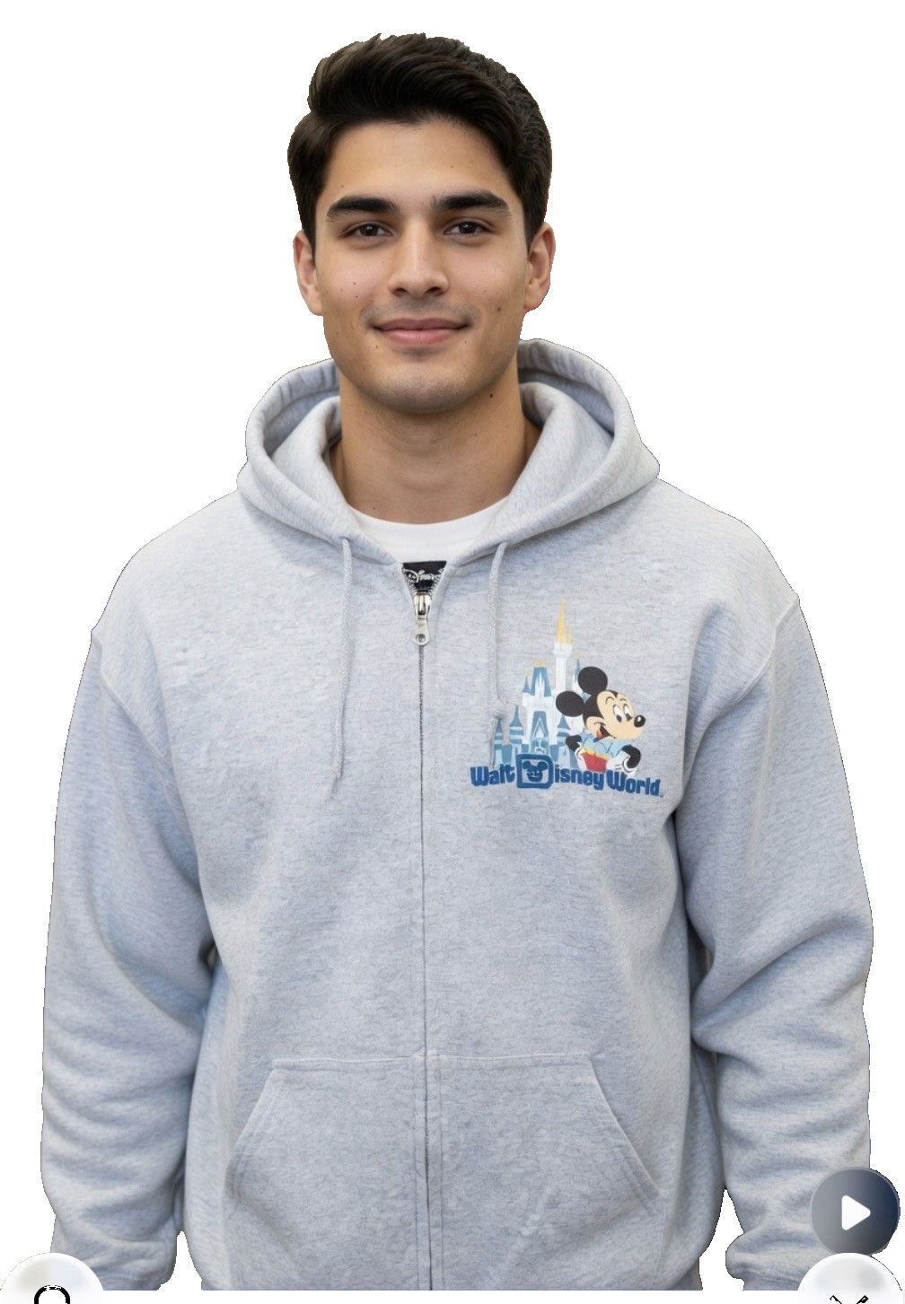 Disney Disney Worlds Mickey Mouse Friends Zip Hoodie Sweatshirt Size US L / EU 52-54 / 3 - 5 Thumbnail