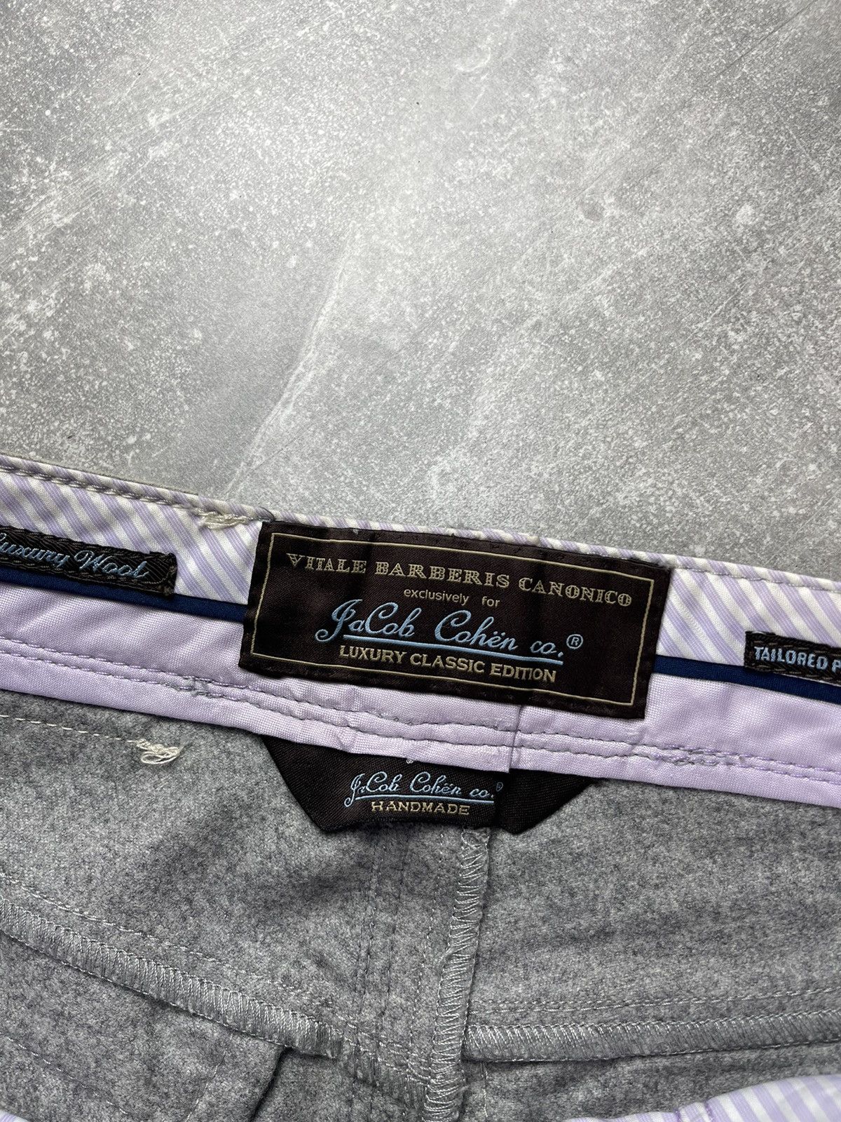 Jacob Cohen Jacob Cohen J606 Luxury Classic Edition Gray Wool Pants Size US 31 - 10 Thumbnail