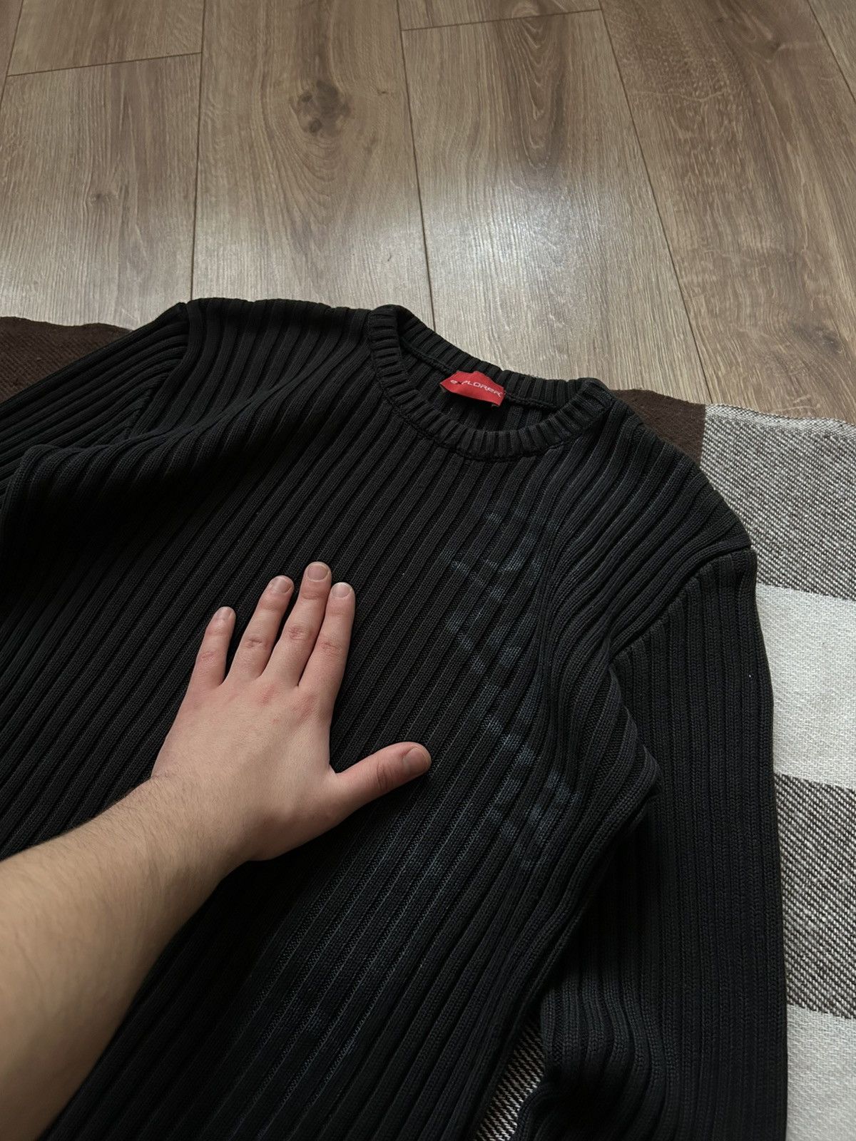Japanese Brand × Vintage Vintage Blue Avant-Garden black knit-sweatshirt mens Size US L / EU 52-54 / 3 - 2 Thumbnail