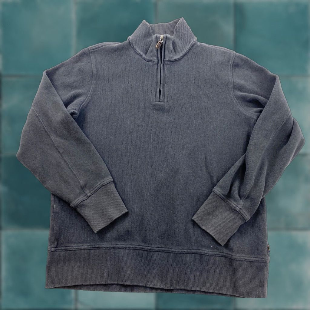 Eddie Bauer Eddie Bauer Sweater Mens Medium Gray 1/4 Zip Pullover Mock Neck Size US M / EU 48-50 / 2 - 1 Thumbnail