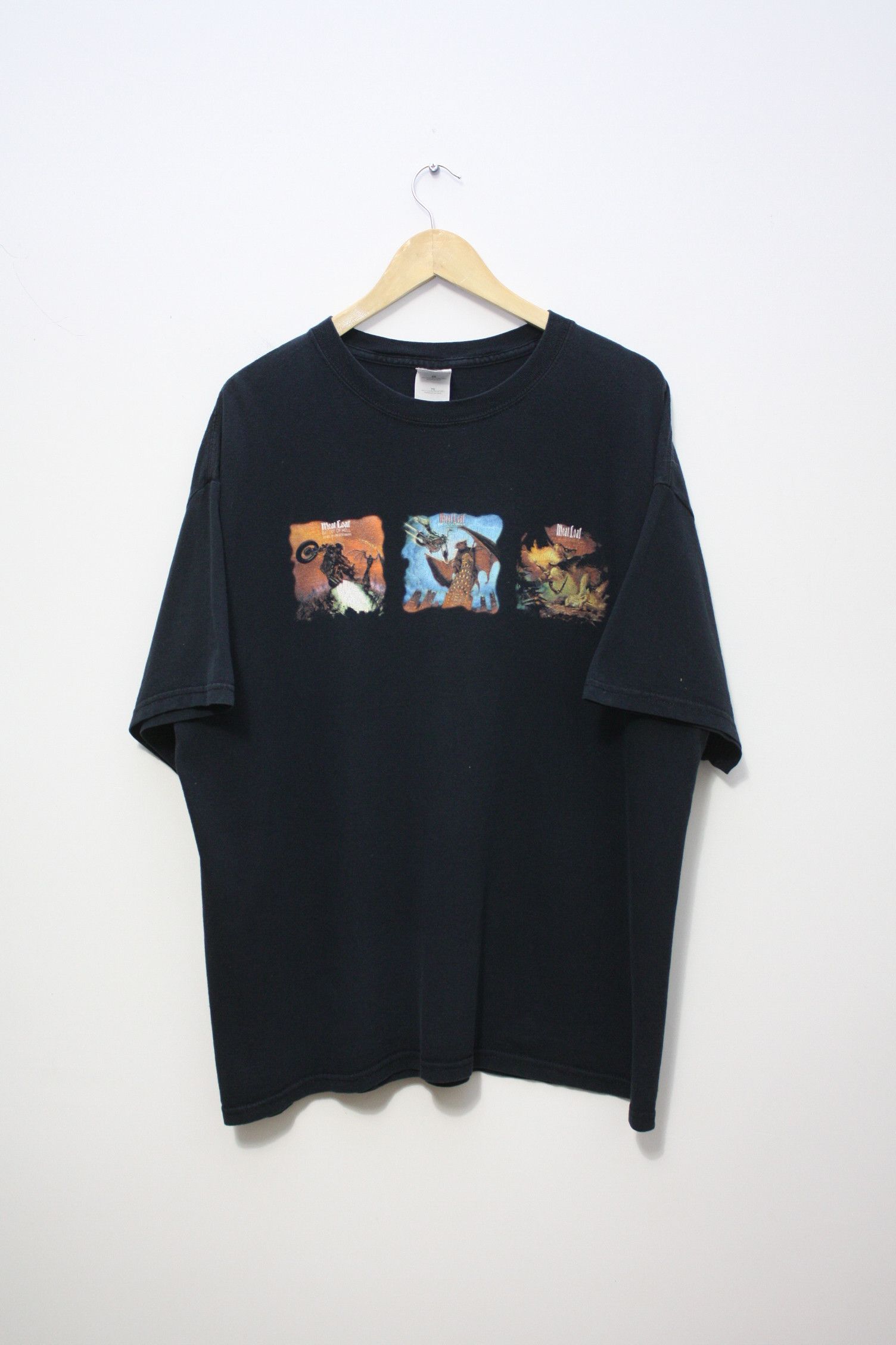 Band Tees MeatLoaf Three Bats Tour 2007 Black T-Shirt XL Size US XL / EU 56 / 4 - 2 Thumbnail