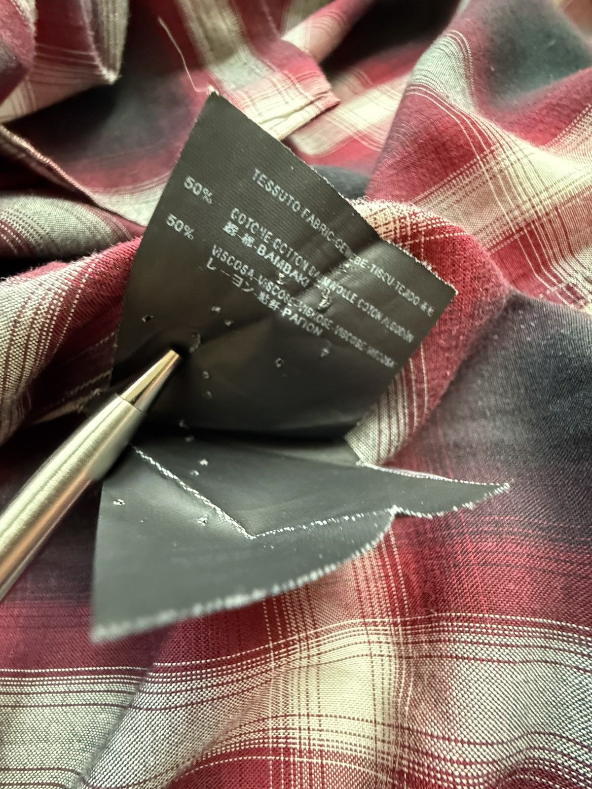 Saint Laurent Paris FW14 Saint Laurent Hedi Slimane red black flannel shirt 40 Size US L / EU 52-54 / 3 - 21 Thumbnail
