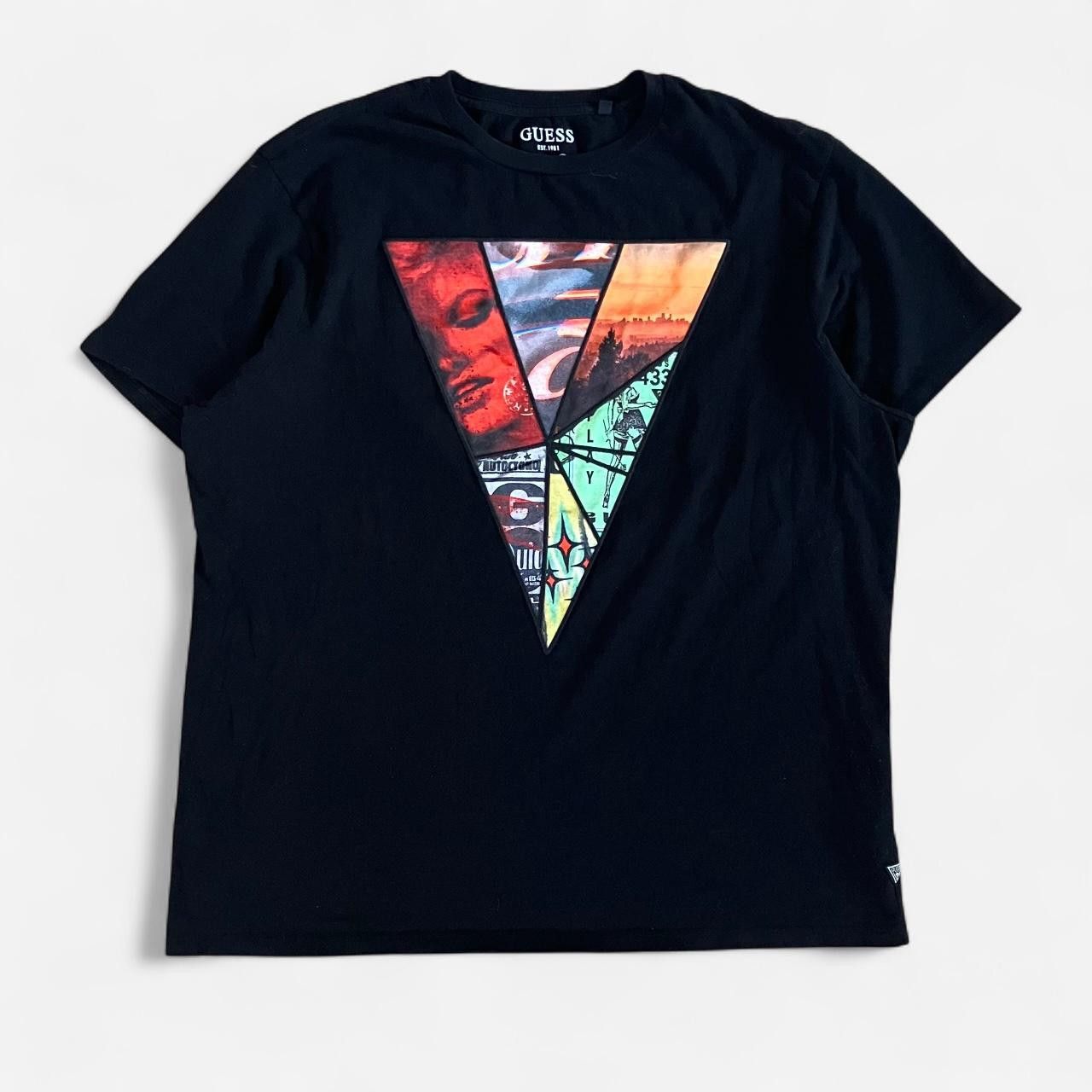 Guess Guess Triangle Puff Print T-shirt Size US XL / EU 56 / 4 - 1 Thumbnail
