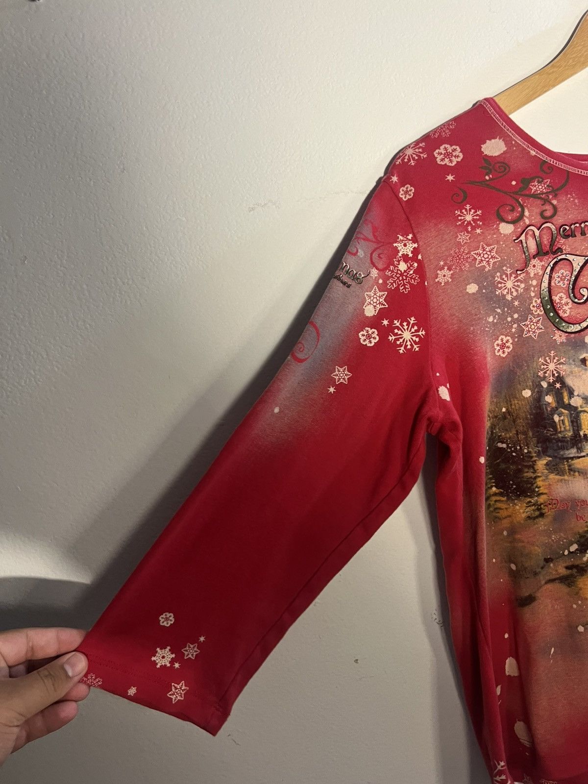 Grunt Style × Vintage Red and white Christmas long sleeve top Size XL / US 12-14 / IT 48-50 - 8 Thumbnail