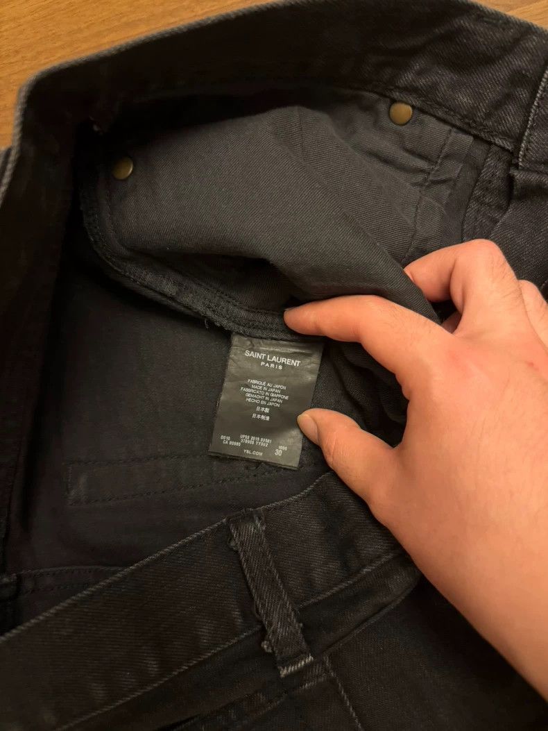 Saint Laurent Paris Saint Laurent Paris 15fw Runway Black D02 Basic Jeans Size US 30 / EU 46 - 5 Thumbnail