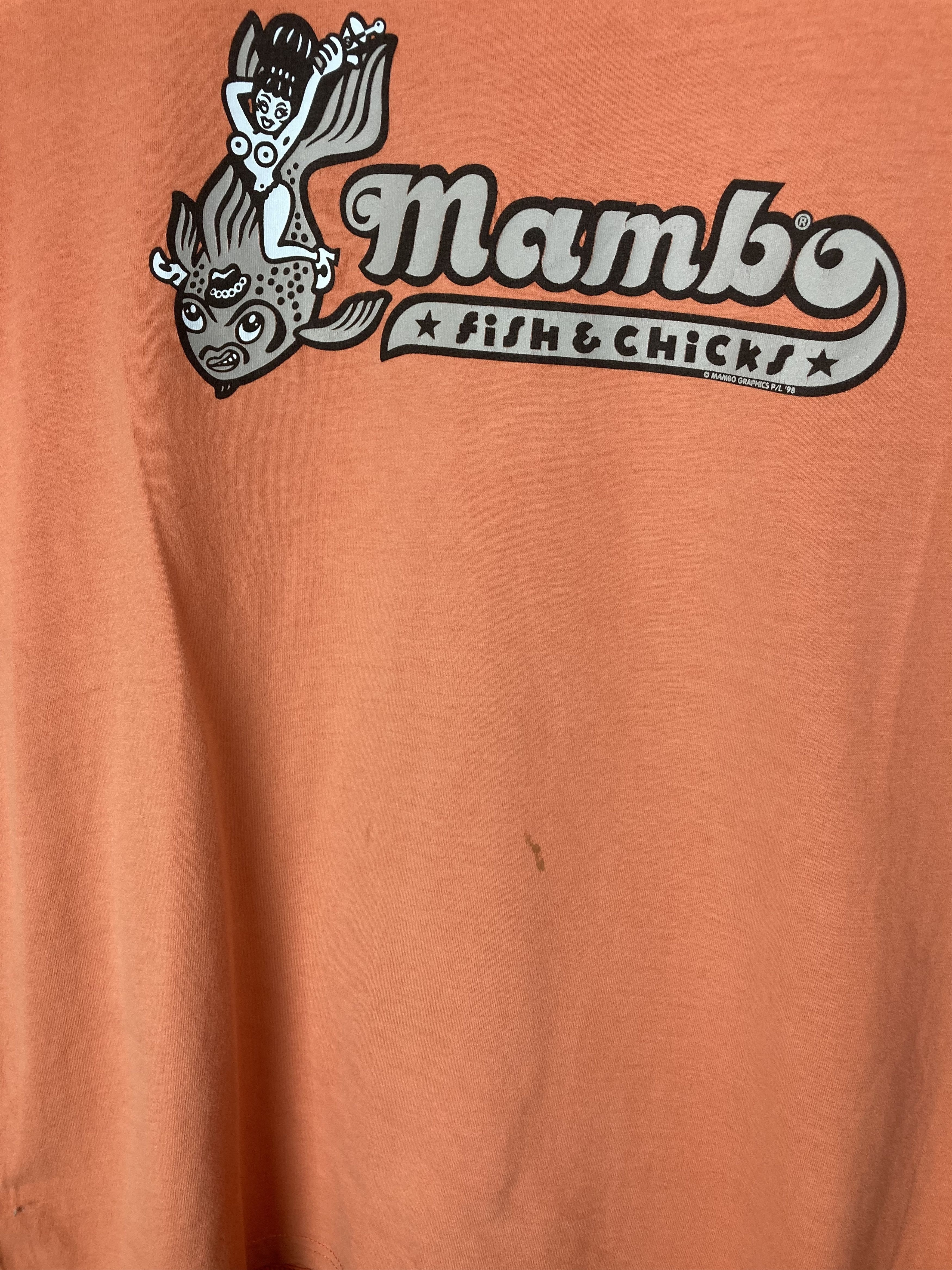 Mambo Mambo 1997 Fish&Chicks Vintage Graphic Art Crewneck Tshirt Size US M / EU 48-50 / 2 - 6 Thumbnail
