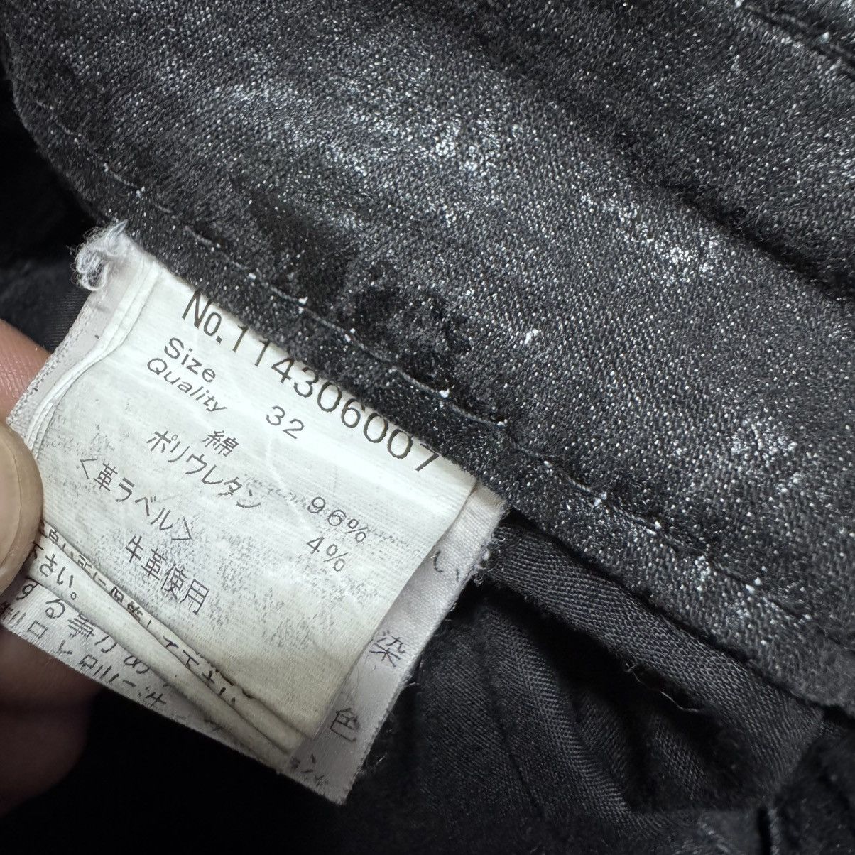 Le Grande Bleu (L.G.B.) Xfrm Black Waxed Denim Jeans 'The Outsider Rude Life & Vibe Size US 32 / EU 48 - 20 Thumbnail