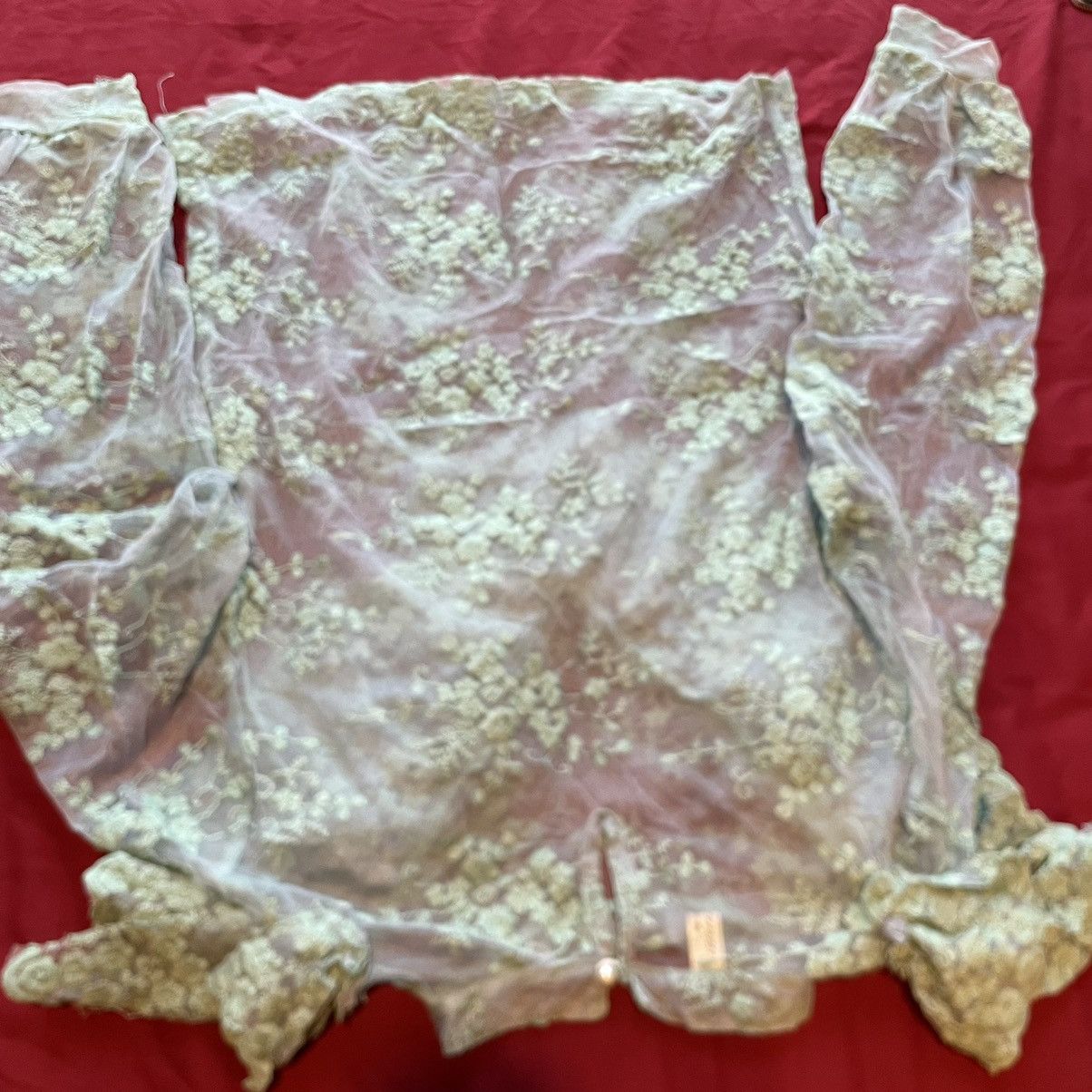 Japanese Brand × Vintage Japanese Lace Ruffles Mesh Top Size M / US 6-8 / IT 42-44 - 3 Thumbnail