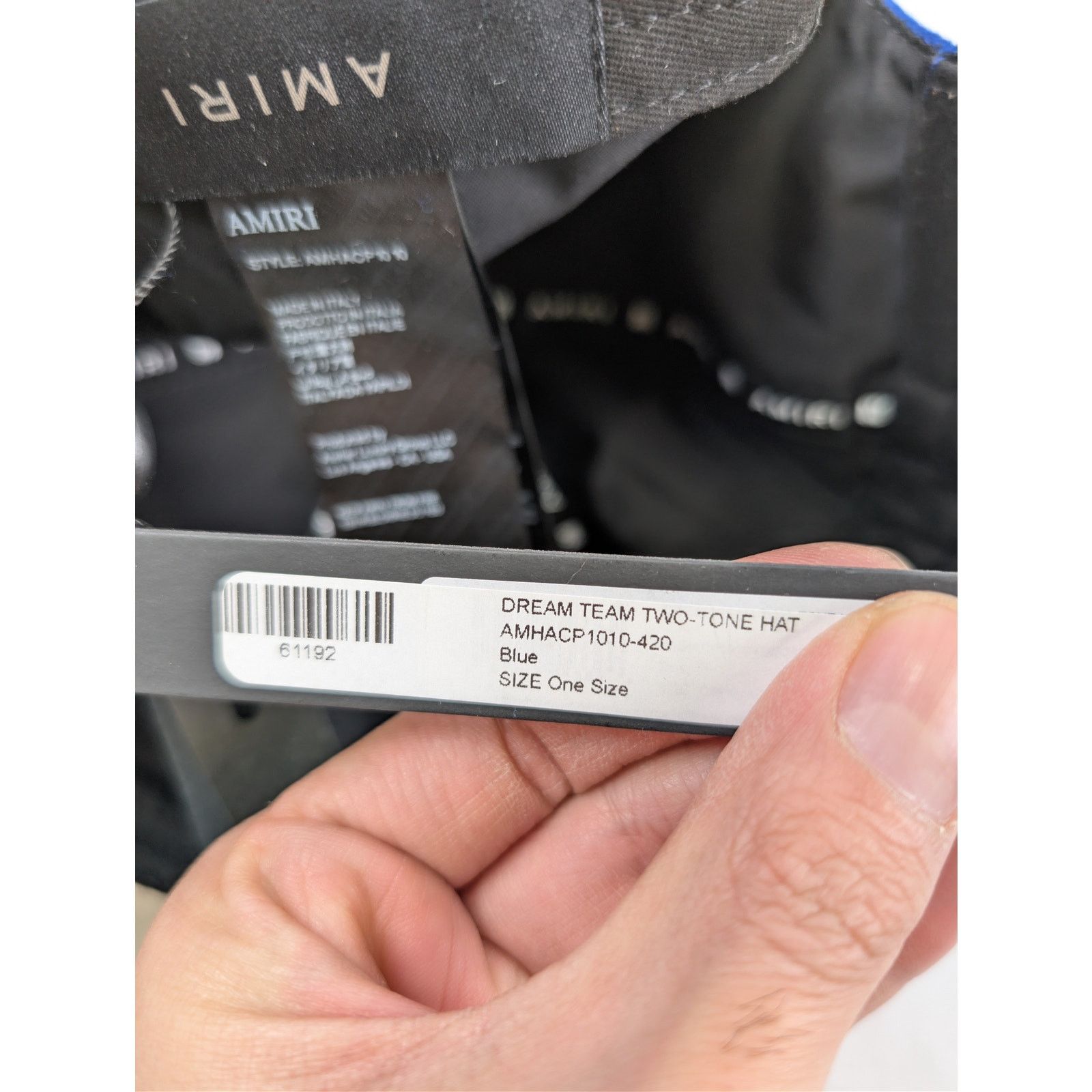 Amiri o1rshd1 Q:3/ Size: OS/ Dream Team Two-Tone Cap / Hat in Blue Size ONE SIZE - 19 Thumbnail