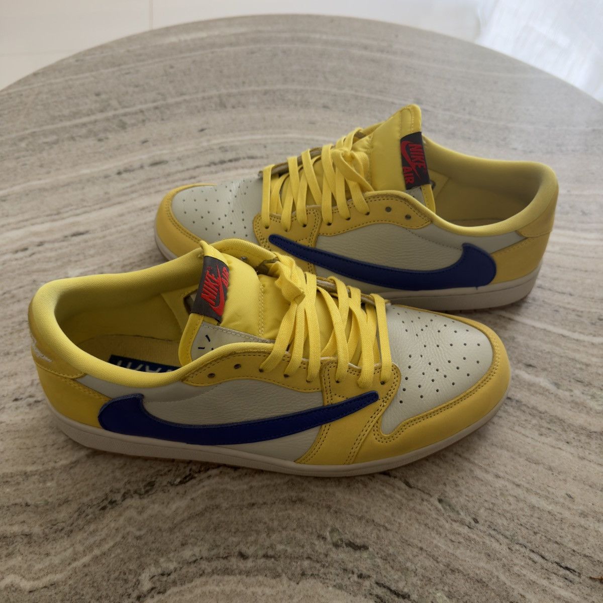 Jordan Brand × Travis Scott Travis Scott Air Jordan 1 Low Canary NO BOX🚫READ DESCRIPTION Size US 12.5 / EU 45-46 - 3 Thumbnail