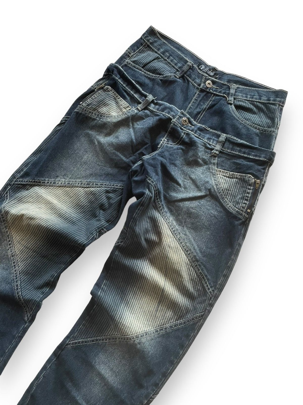 If Six Was Nine × Junya Watanabe Dolce & Gabanna Junyawatanabe Style Double Waist Baggy Jeans Size US 30 / EU 46 - 2 Thumbnail