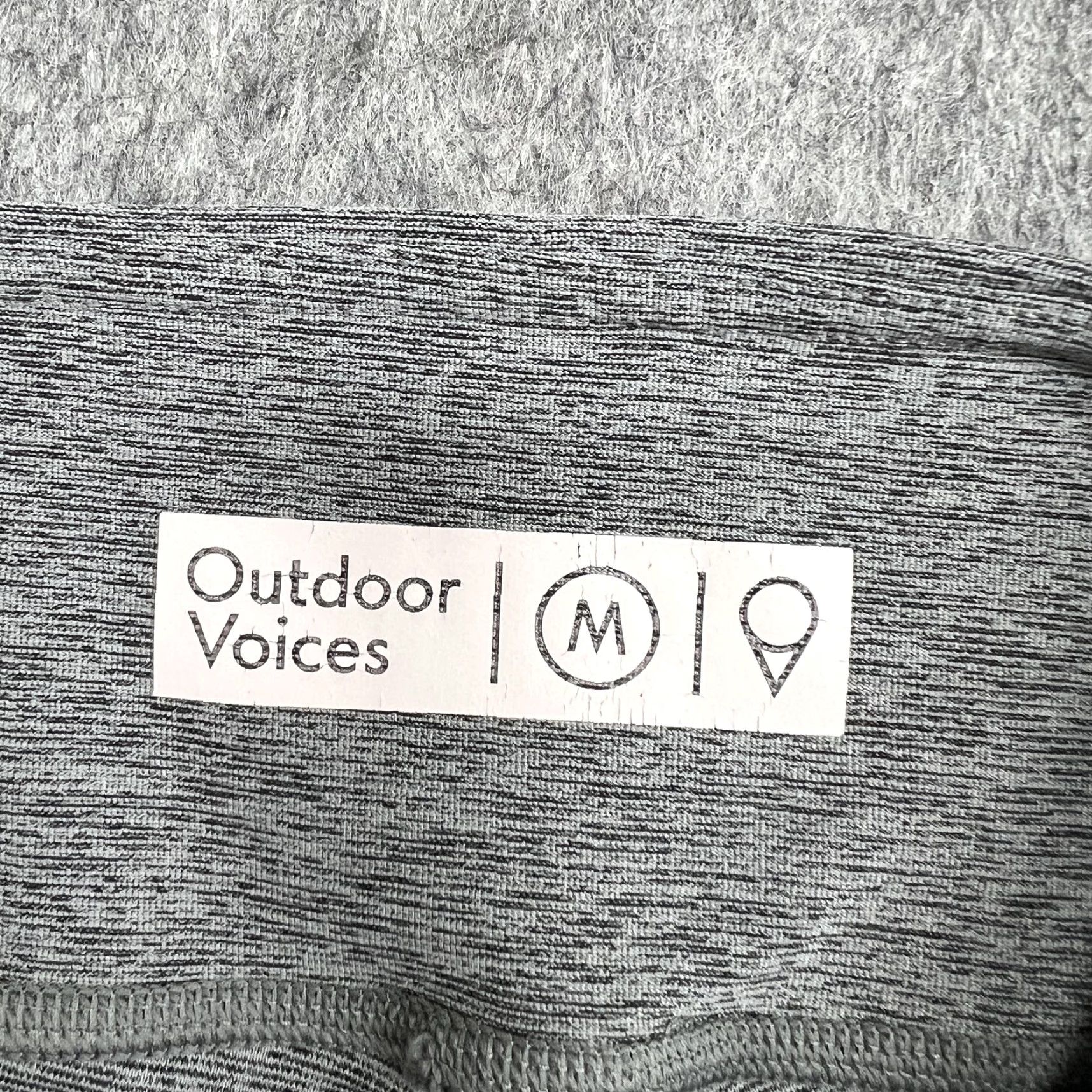 Outdoor Voices Outdoor Voices Leggings Womens M Gray Ankle Stretch Knit Yoga Gym Athletic Size 32" / US 10 / IT 46 - 3 Thumbnail