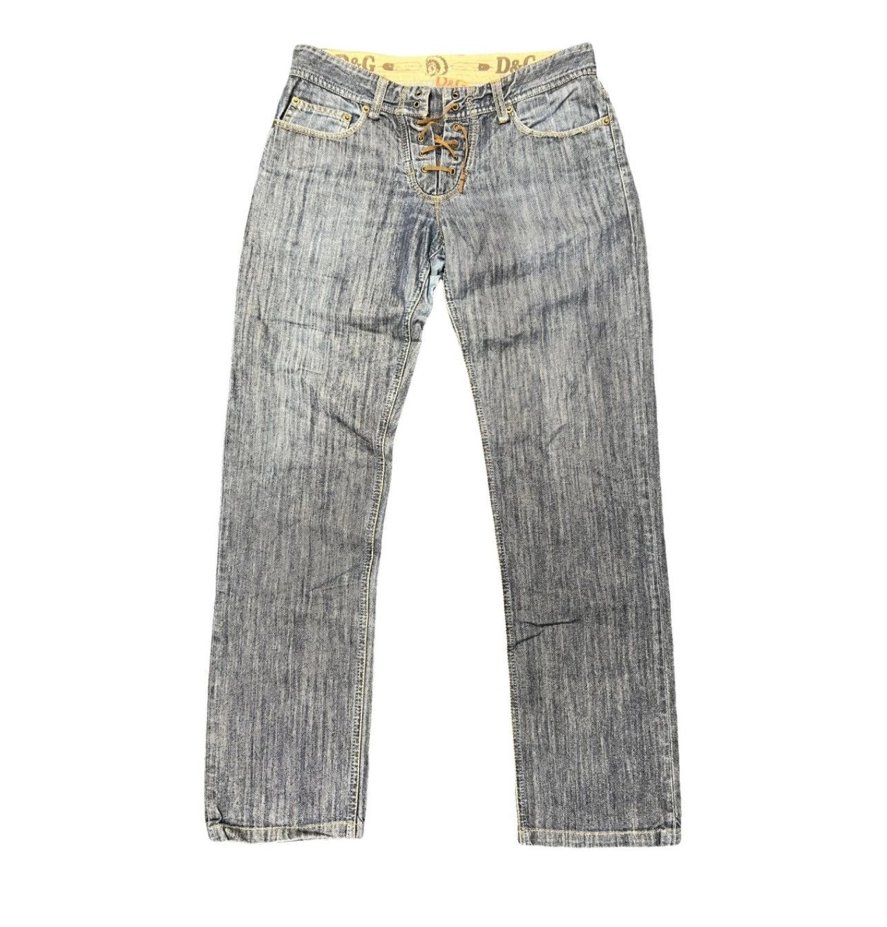 Dolce & Gabbana × Japanese Brand × Vintage Dolce & Gabbana slim cowboy drip jeans size 33 Size US 33 - 1 Thumbnail