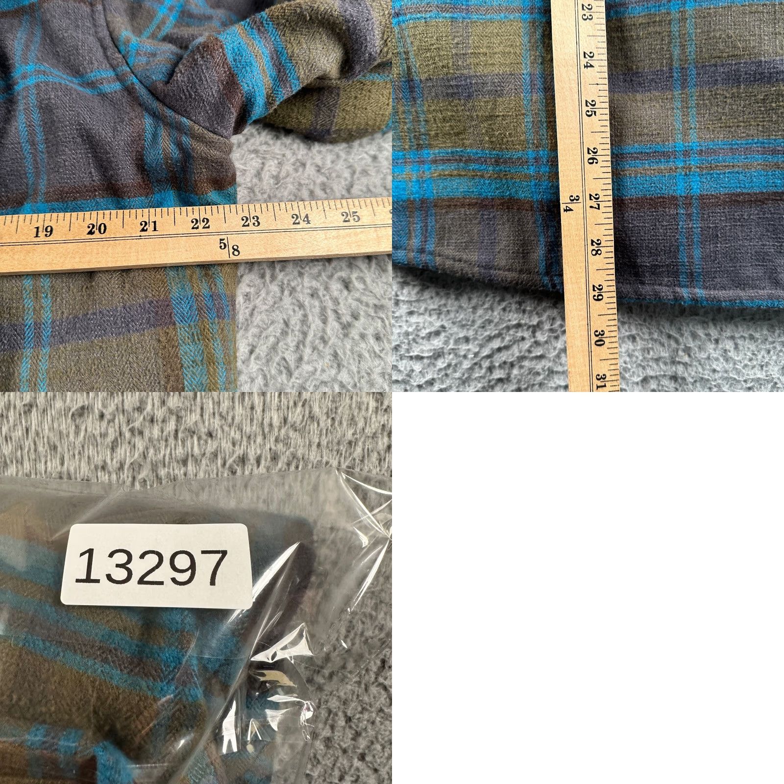 Vintage L.L.Bean Shacket Mens M Plaid Snap Front Elbow Patch Wool Blend Flannel Lined Shirt Size US M / EU 48-50 / 2 - 8 Thumbnail
