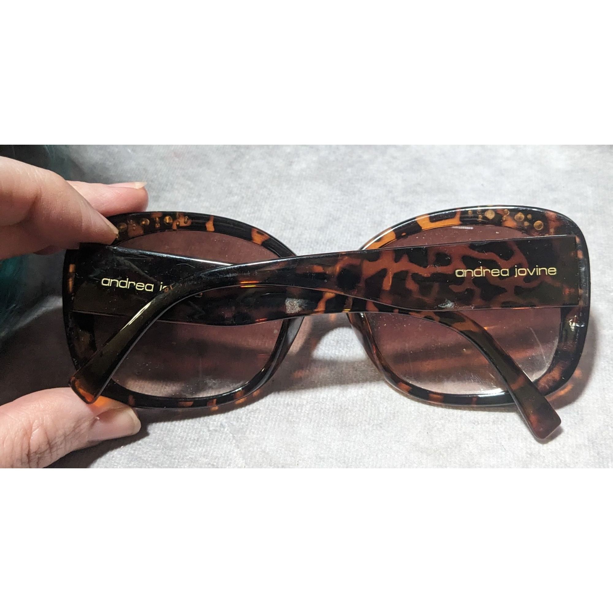 Other Andrea Jovine Rhinestone Tortoise Sunglasses Size ONE SIZE - 8 Thumbnail