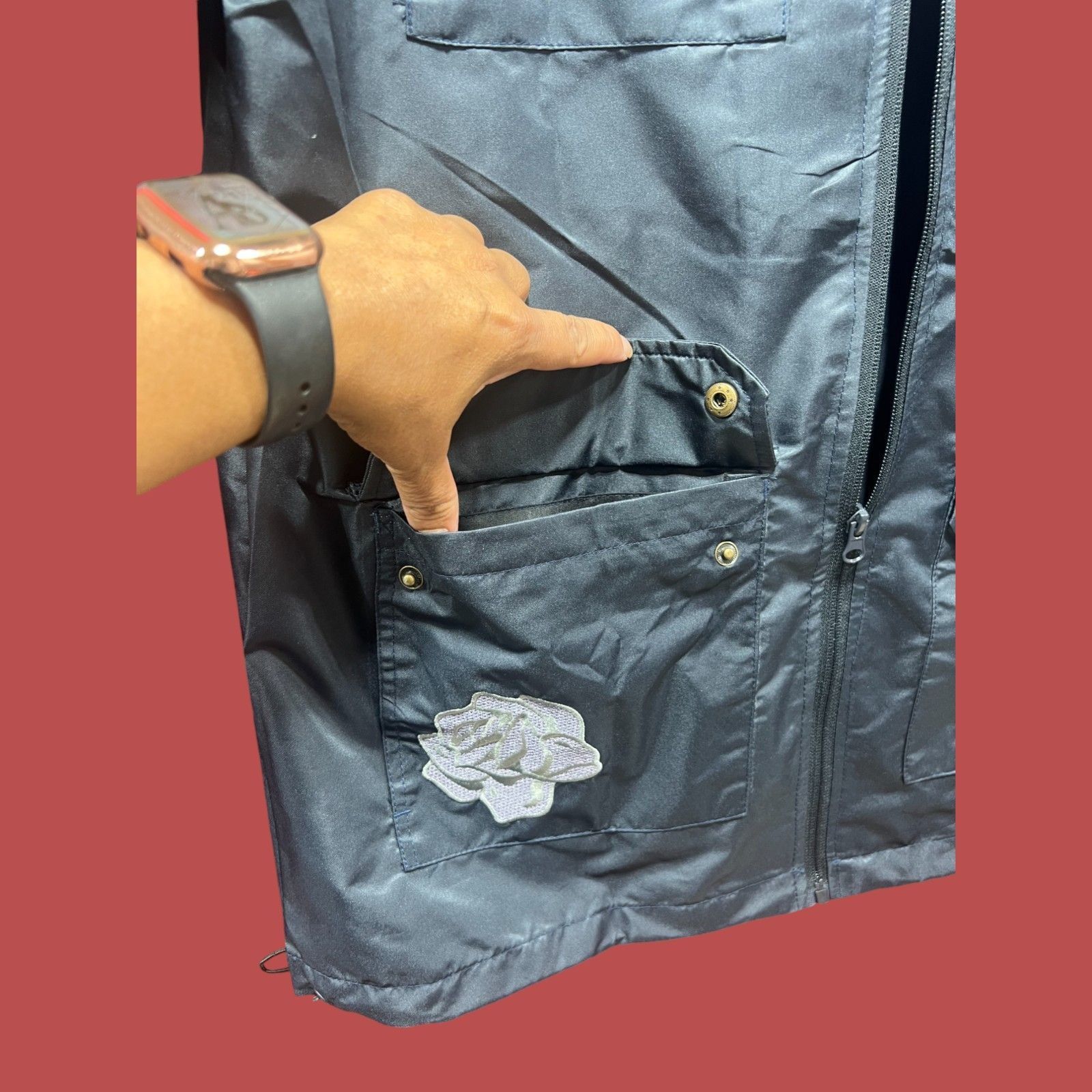 rue21 Rue 21 - Men's Waterproof Jacket - Dark - Blue - Medium Size US M / EU 48-50 / 2 - 15 Thumbnail