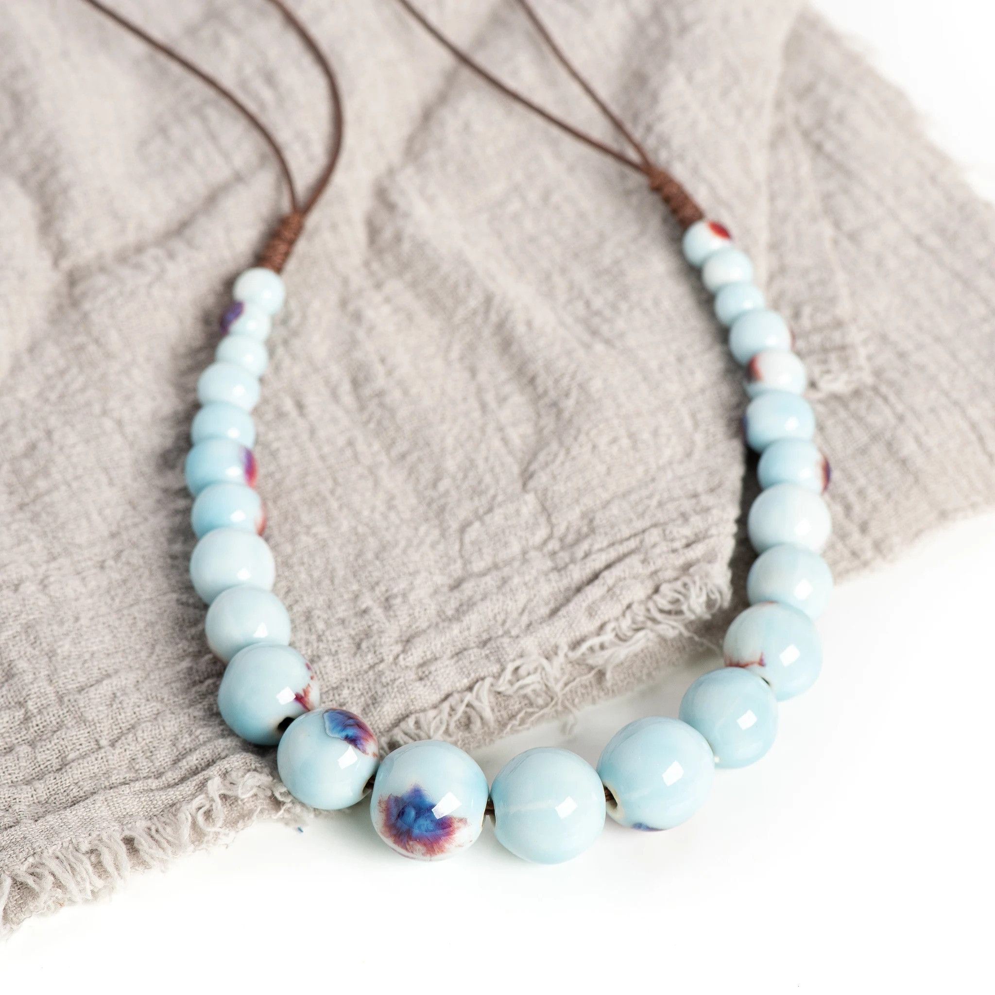 Handmade Boho Ethnic Pendant Necklace Handmade Jewelry Gift For Her Size ONE SIZE - 5 Thumbnail