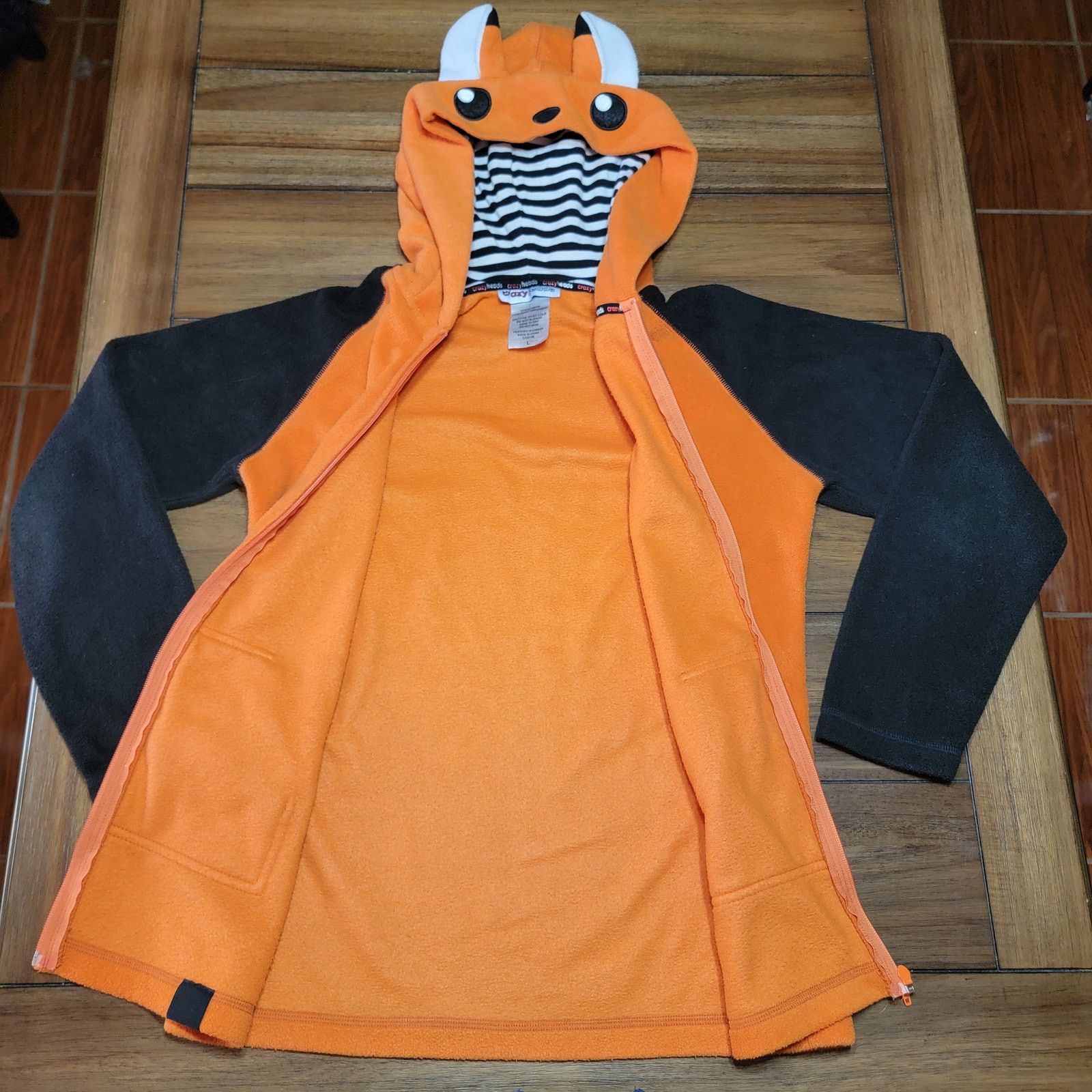 Other Crazy Heads LS Full Zip Hooded Unisex Jacket - Size Large Size US L / EU 52-54 / 3 - 4 Thumbnail