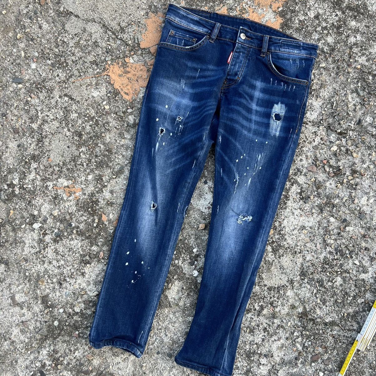 Dsquared2 × Japanese Brand Y2k DSQUARED crazy jeans japan denim pants D2 usa American Size US 32 / EU 48 - 2 Thumbnail