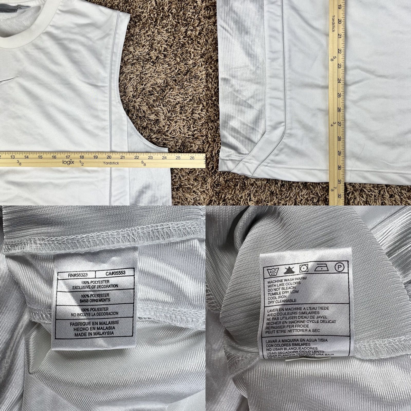 Nike VINTAGE Nike Center Swoosh Tank Top T-Shirt XL White Mens Size US XL / EU 56 / 4 - 8 Thumbnail