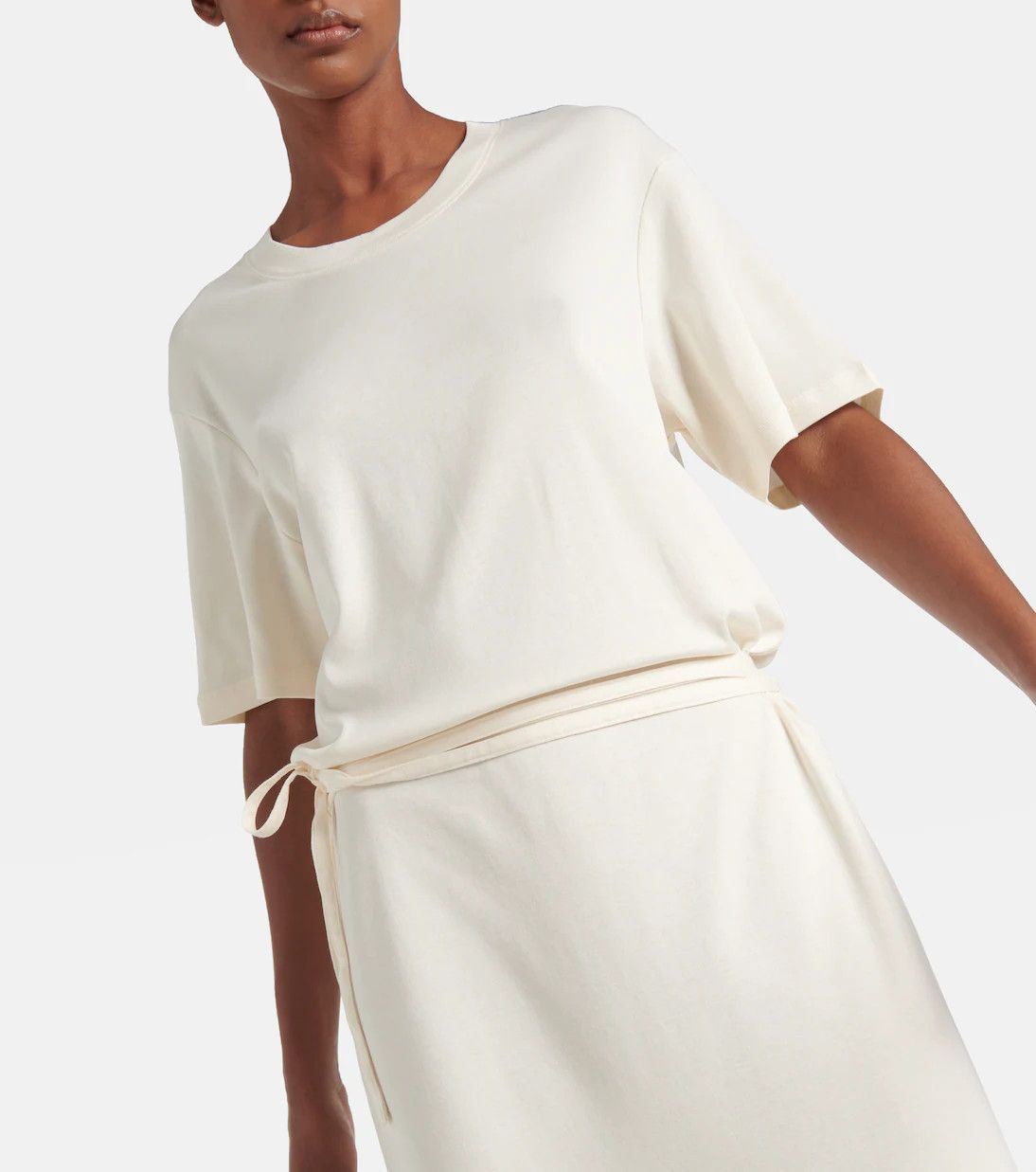 Lemaire o1s22i1n1024 Maxi T-Shirt Style Dress in Neutro Size M / US 6-8 / IT 42-44 - 5 Thumbnail
