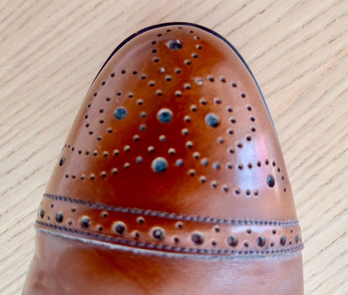 Other Regent Made in England Leather Brogue Shoes EU42.5 Size US 9 / EU 42 - 3 Thumbnail