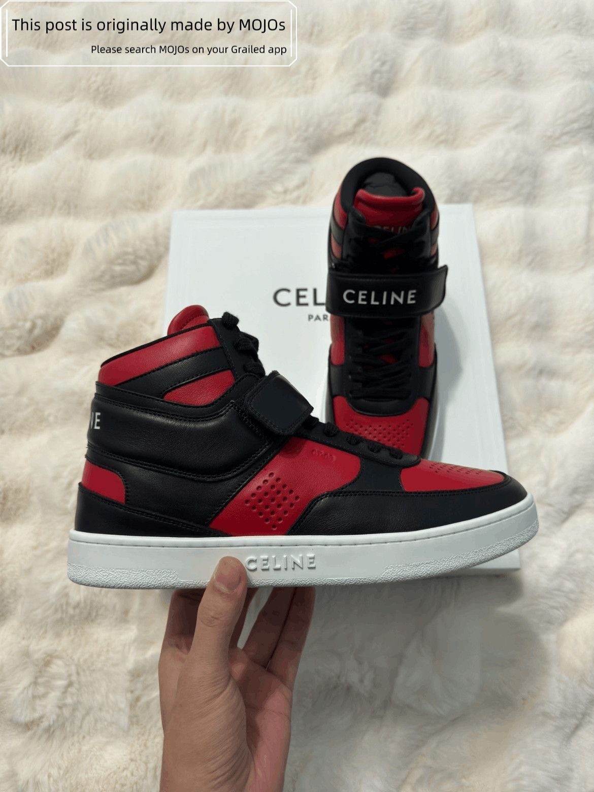 Celine Sz 41 Celine Bred High Sneaker W/ Scratch05 Size US 8 / EU 41 - 3 Thumbnail