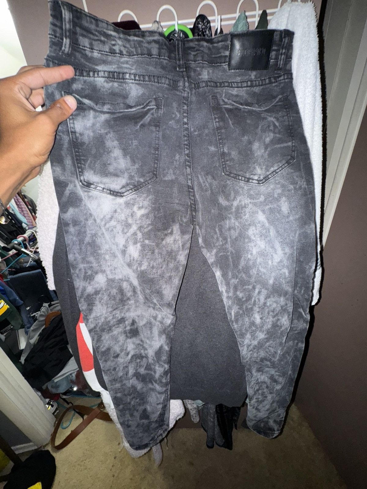 Other Slim Black Grey Wash Jeans Size US 34 / EU 50 - 2 Thumbnail