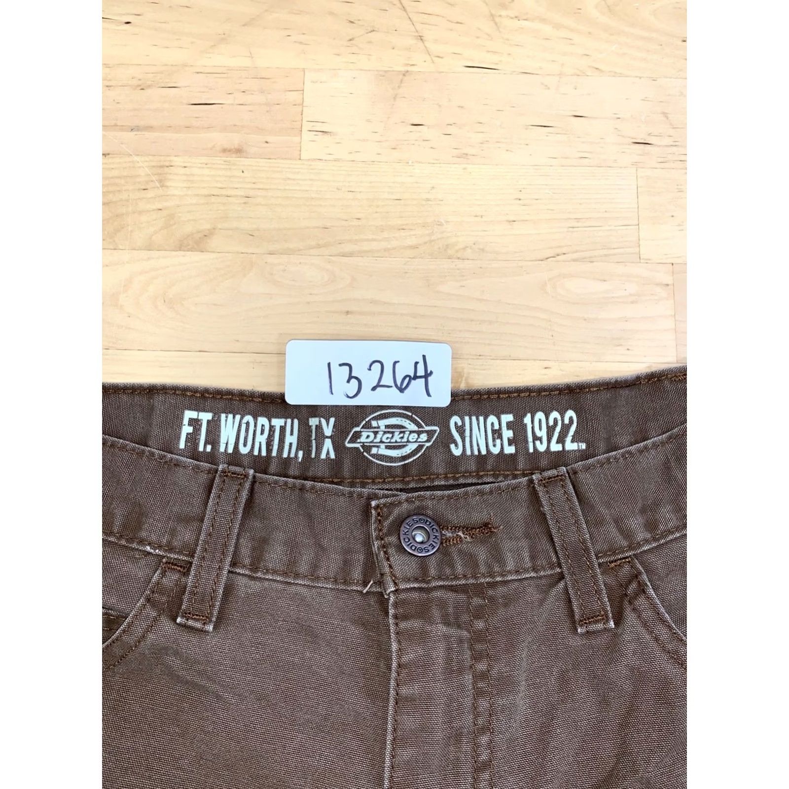 Dickies Dickies Relaxed Fit Cut Off Shorts Men 34x9 Brown Carpenter Utility 13264 Size US 34 / EU 50 - 3 Thumbnail