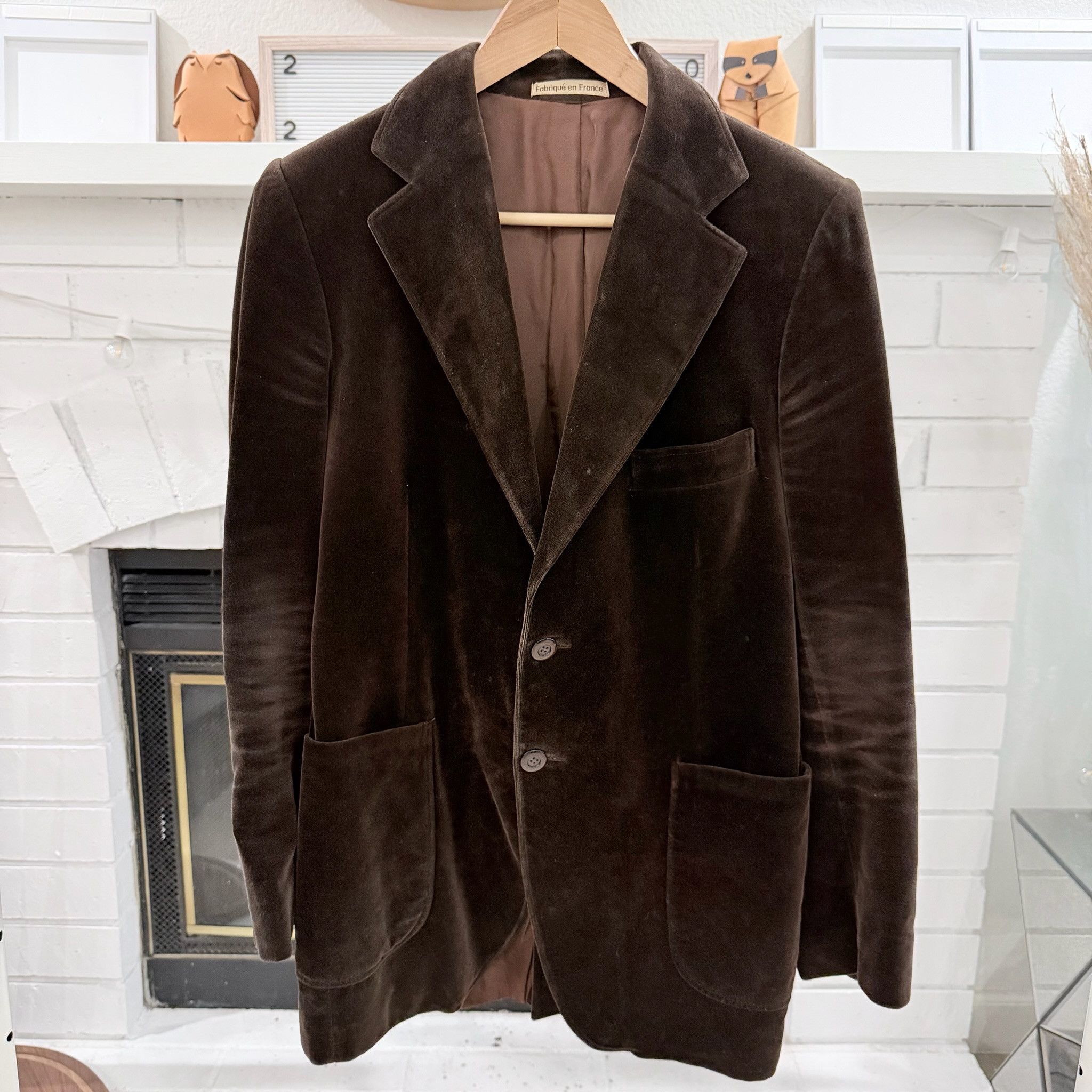 Other Vintage Made in France 100% Viscose Blazer Sport Jacket Size 46R - 1 Thumbnail