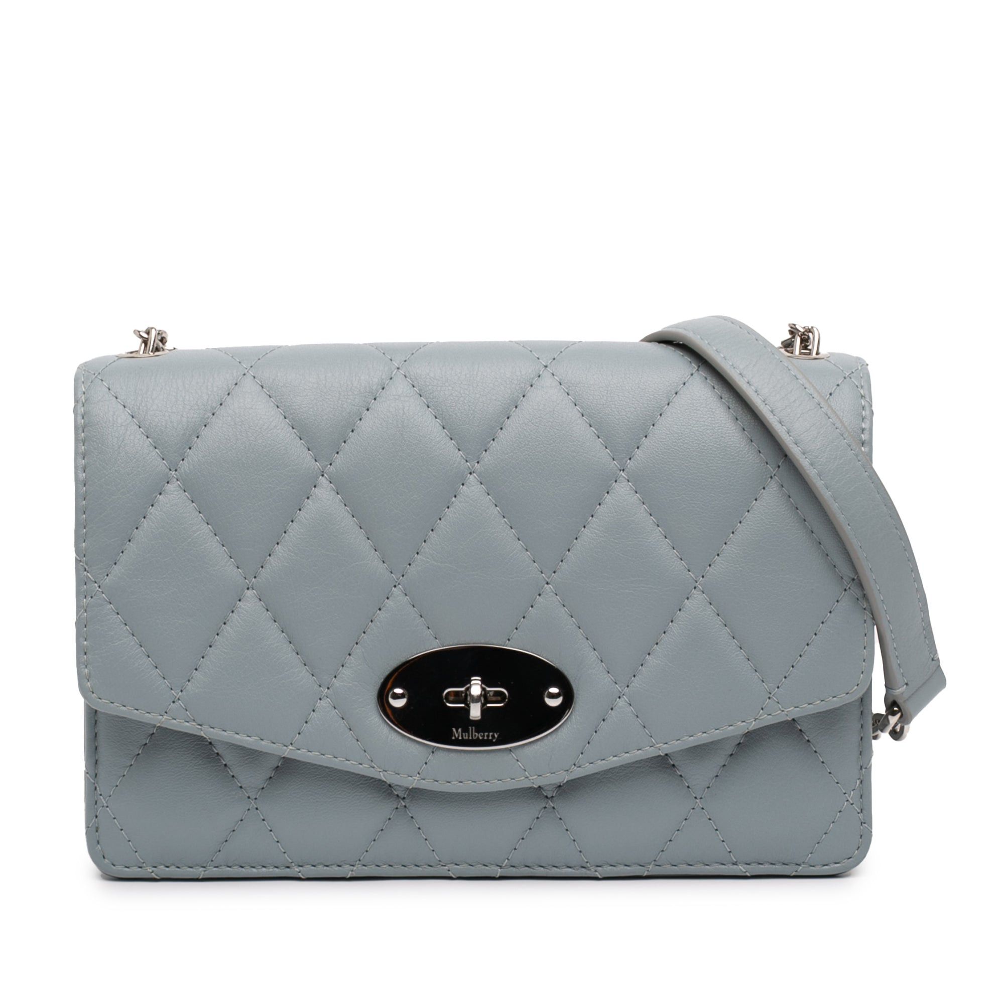 Mulberry Small Quilted Leather Darley Crossbody in Blue, Women's