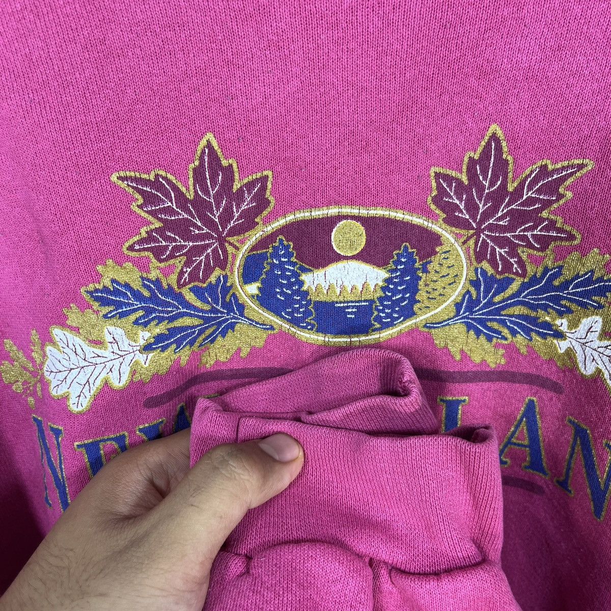 Tultex × Vintage VINTAGE 90s TULTEX NEW ENGLAND BIG LOGO PRINTED Size US XL / EU 56 / 4 - 9 Thumbnail