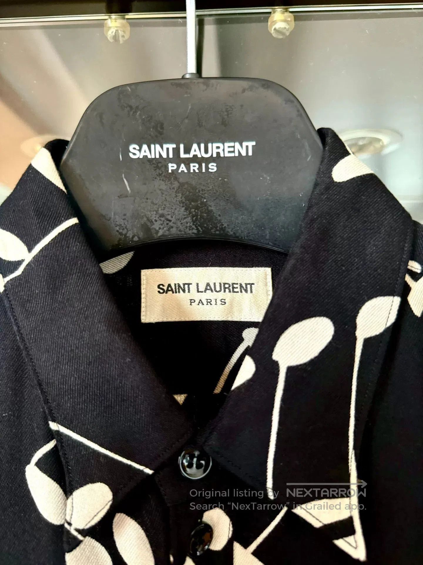 Saint Laurent Paris saint laurent black white music note shirt. Size M / US 6-8 / IT 42-44 - 3 Thumbnail