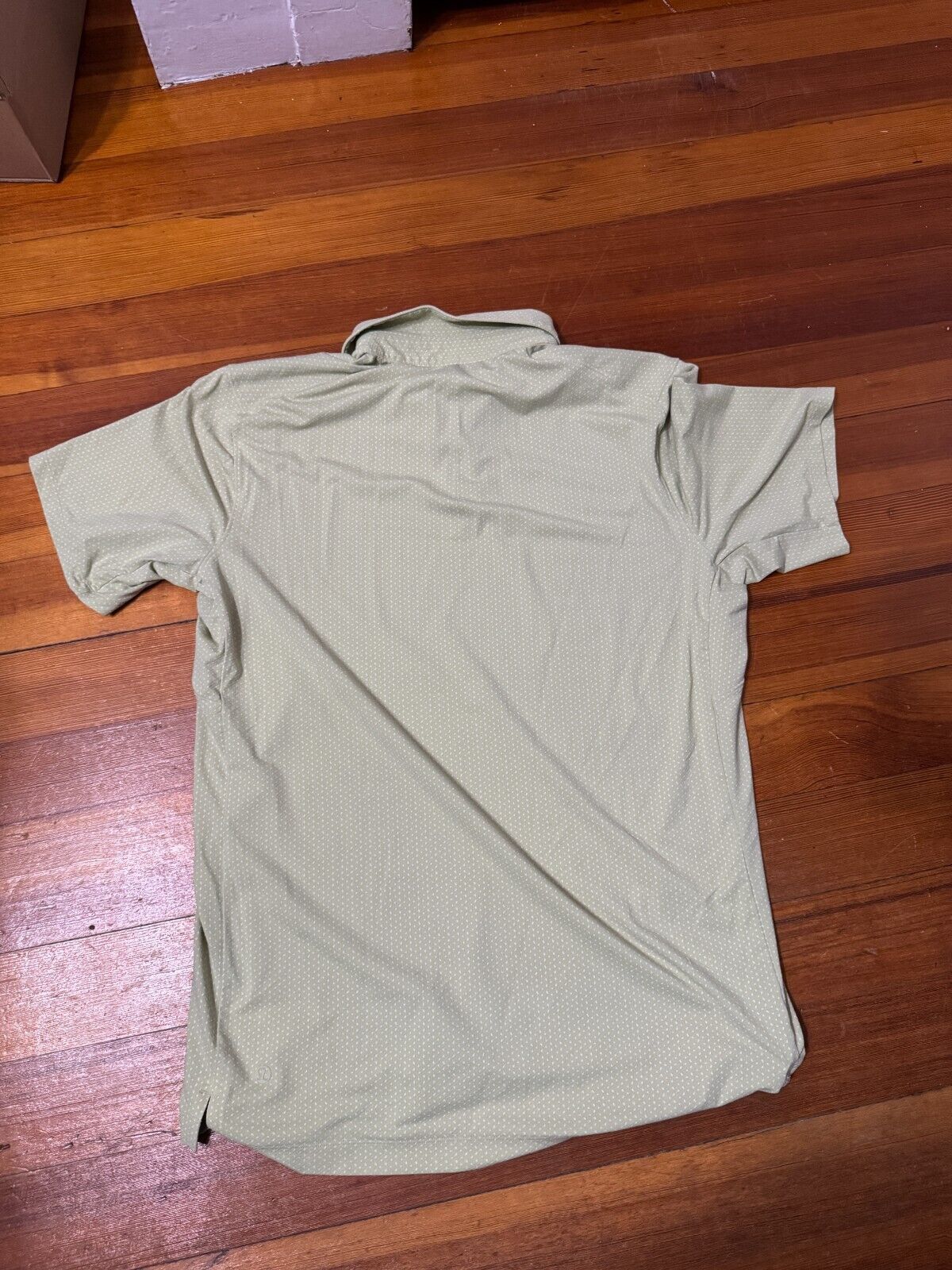 Lululemon Lululemon Snap Front Polo Green Systematic White Opal Dew Size US M / EU 48-50 / 2 - 5 Thumbnail