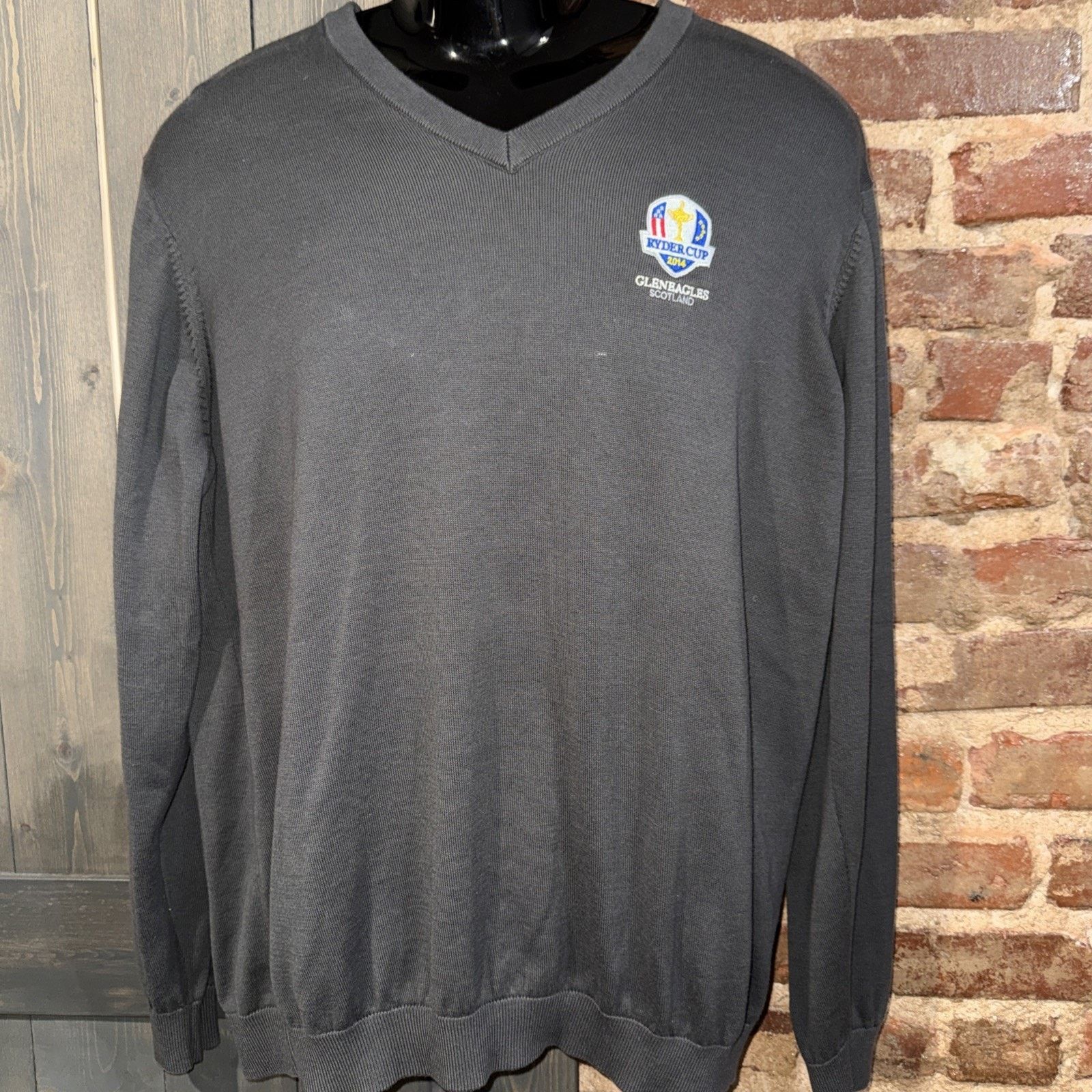 Ashworth Ryder Cup Gleneagles Scotland Pima Cotton Sweater Golf XL Size US XL / EU 56 / 4 - 1 Thumbnail