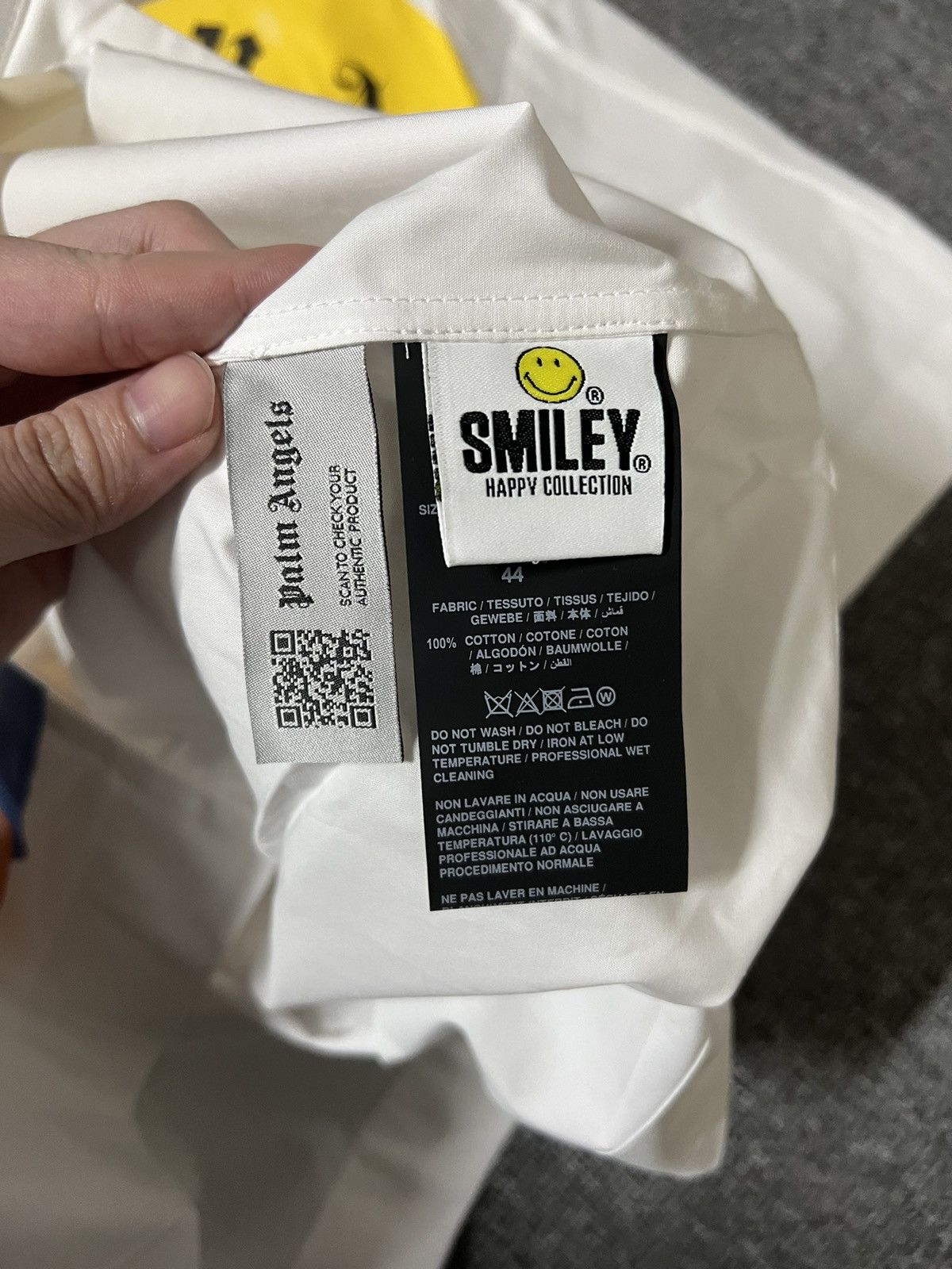 Palm Angels 「retail💲970」Brand new palm angels x smiley shirt size 44 Size US XS / EU 42 / 0 - 10 Thumbnail