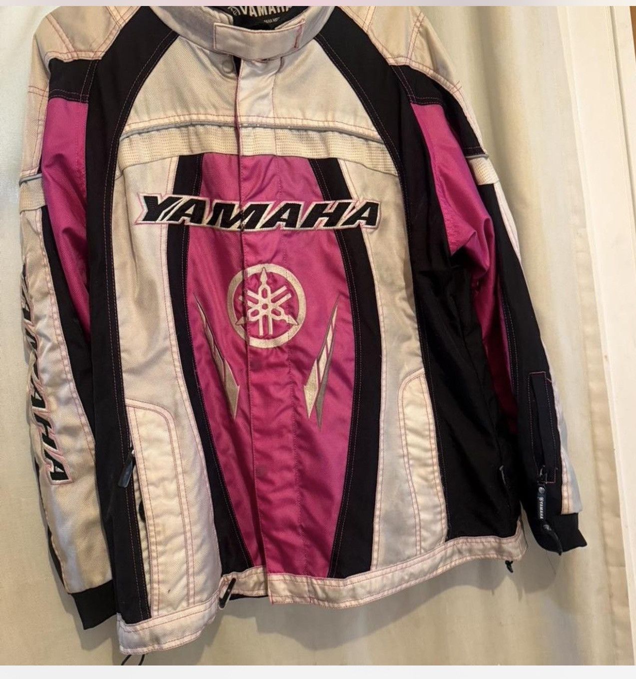 Yamaha Womens Pink Yamaha Race Jacket Size L / US 10 / IT 46 - 1 Thumbnail