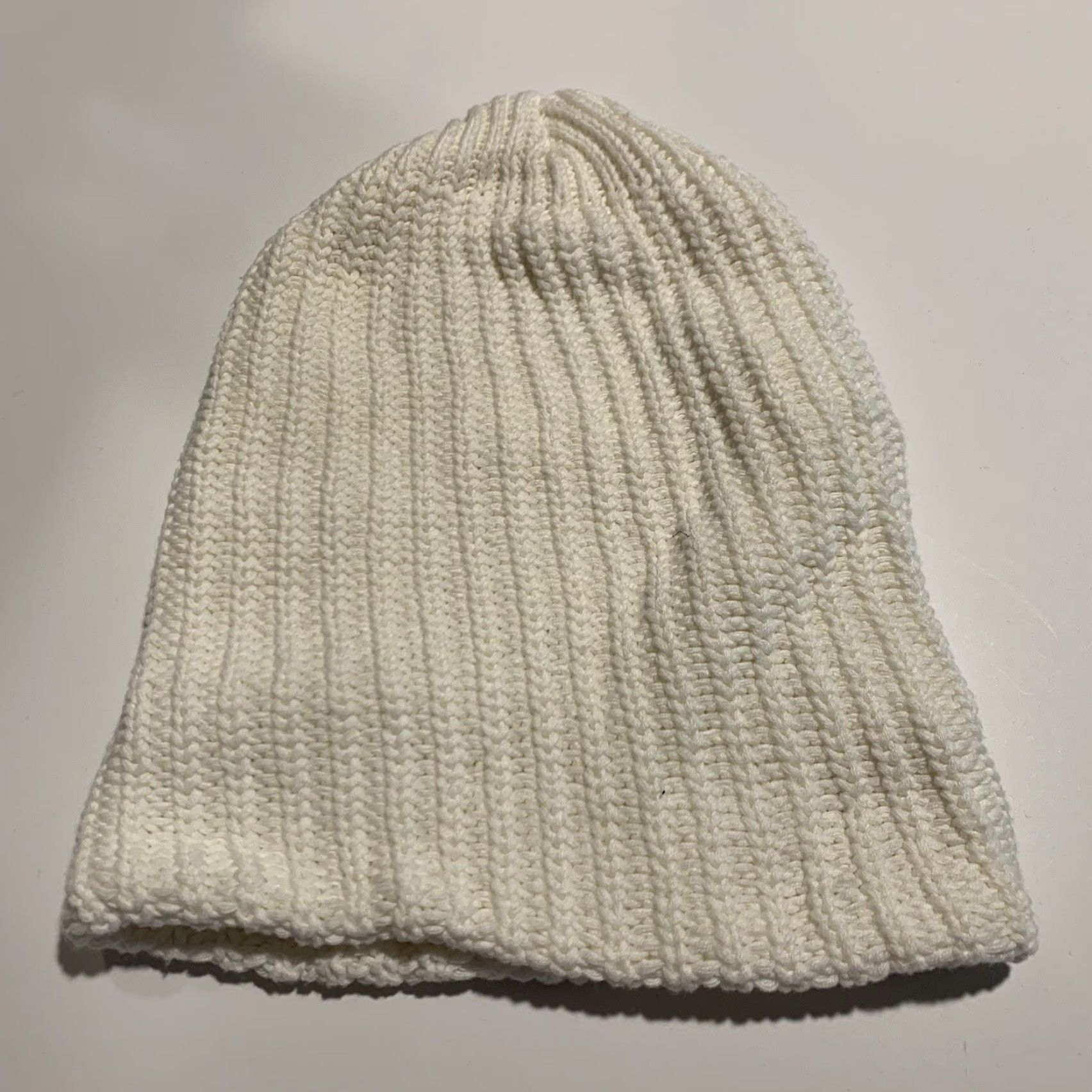 Vintage Love Your Melon Beanie White One Size Unisex Knit Winter Hat Adult Accents Embroidered Casual Travel Size ONE SIZE - 4 Thumbnail