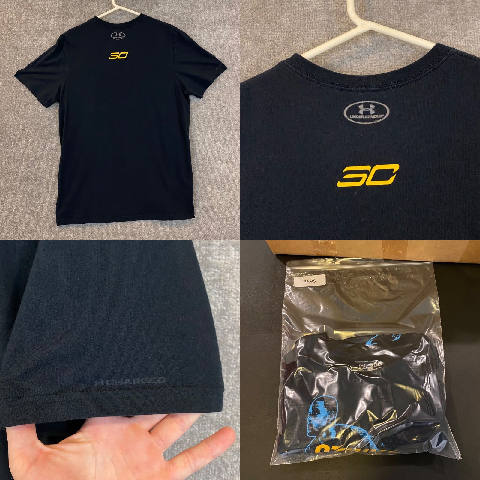 Under Armour Under Armour Steph Curry Shirt Mens Large Black Basketball Athletic Workout SC Shirt Mens L Black Basketball Athletic Workout Under Armour SC Size US L / EU 52-54 / 3 - 8 Thumbnail