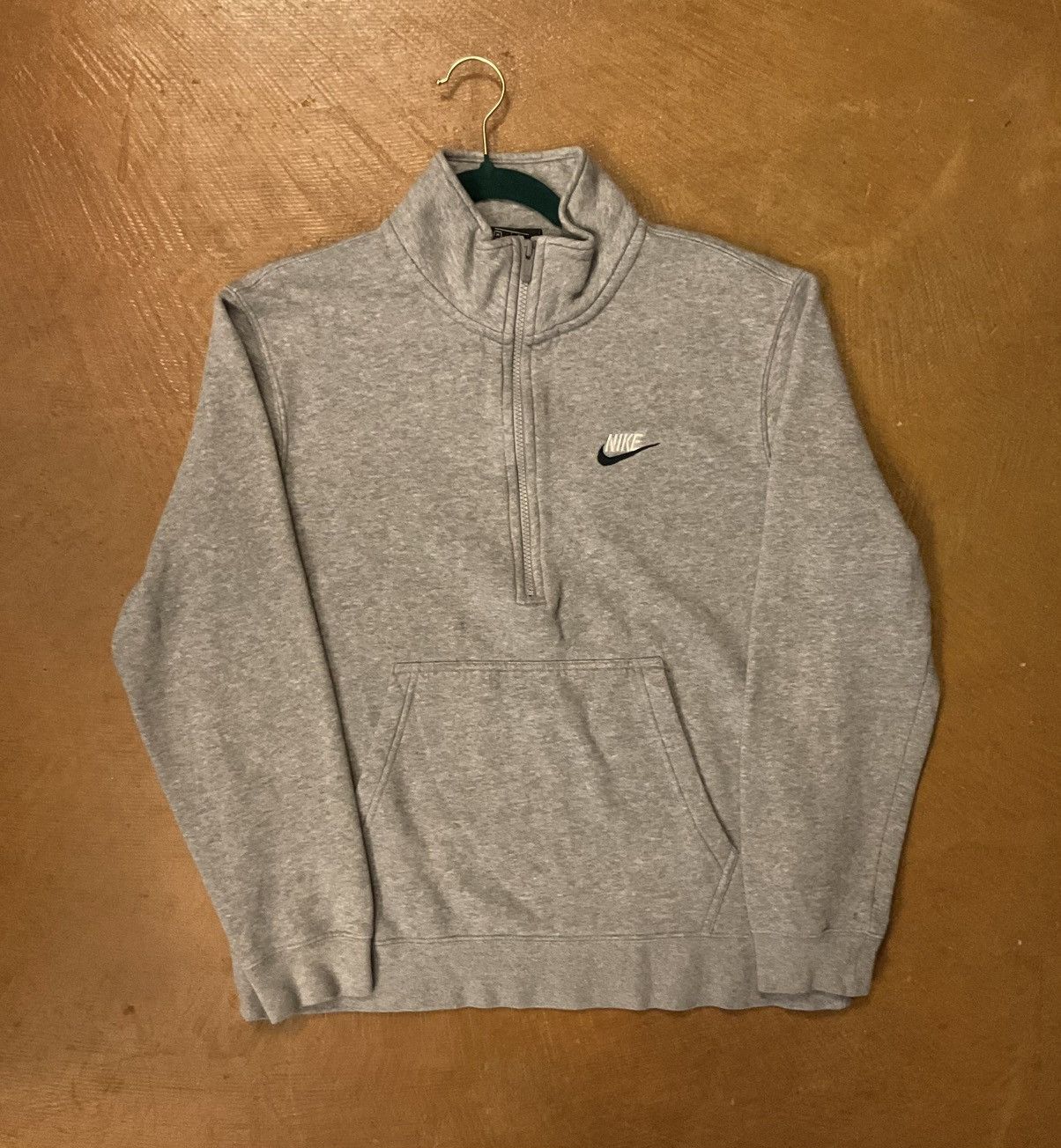 Nike Nike Men's Gray Zip-Up Sweater Size US M / EU 48-50 / 2 - 1 Thumbnail