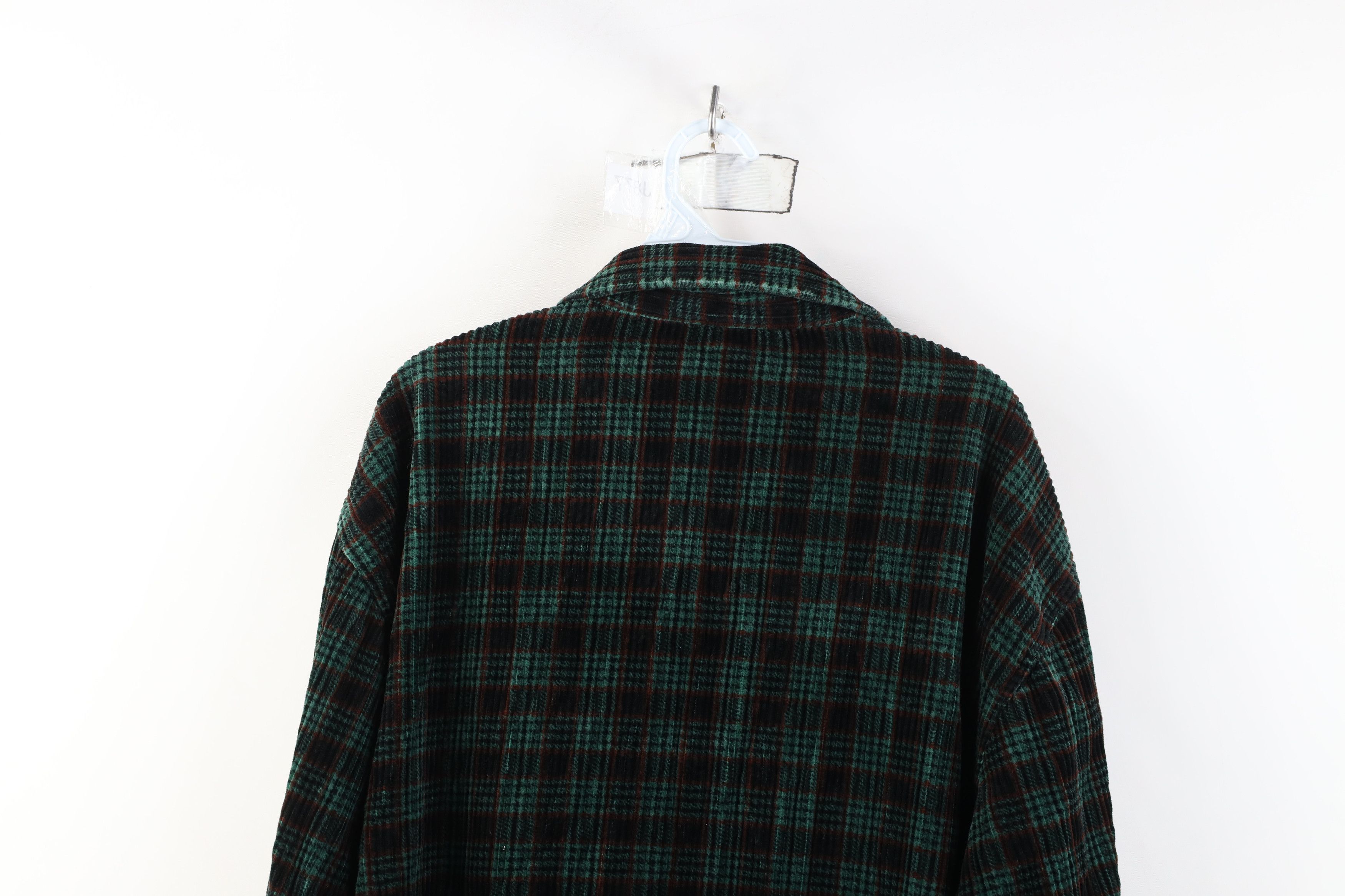 Vintage Vintage 90s Streetwear Full Zip Corduroy Shirt Jacket Size US XL / EU 56 / 4 - 13 Thumbnail