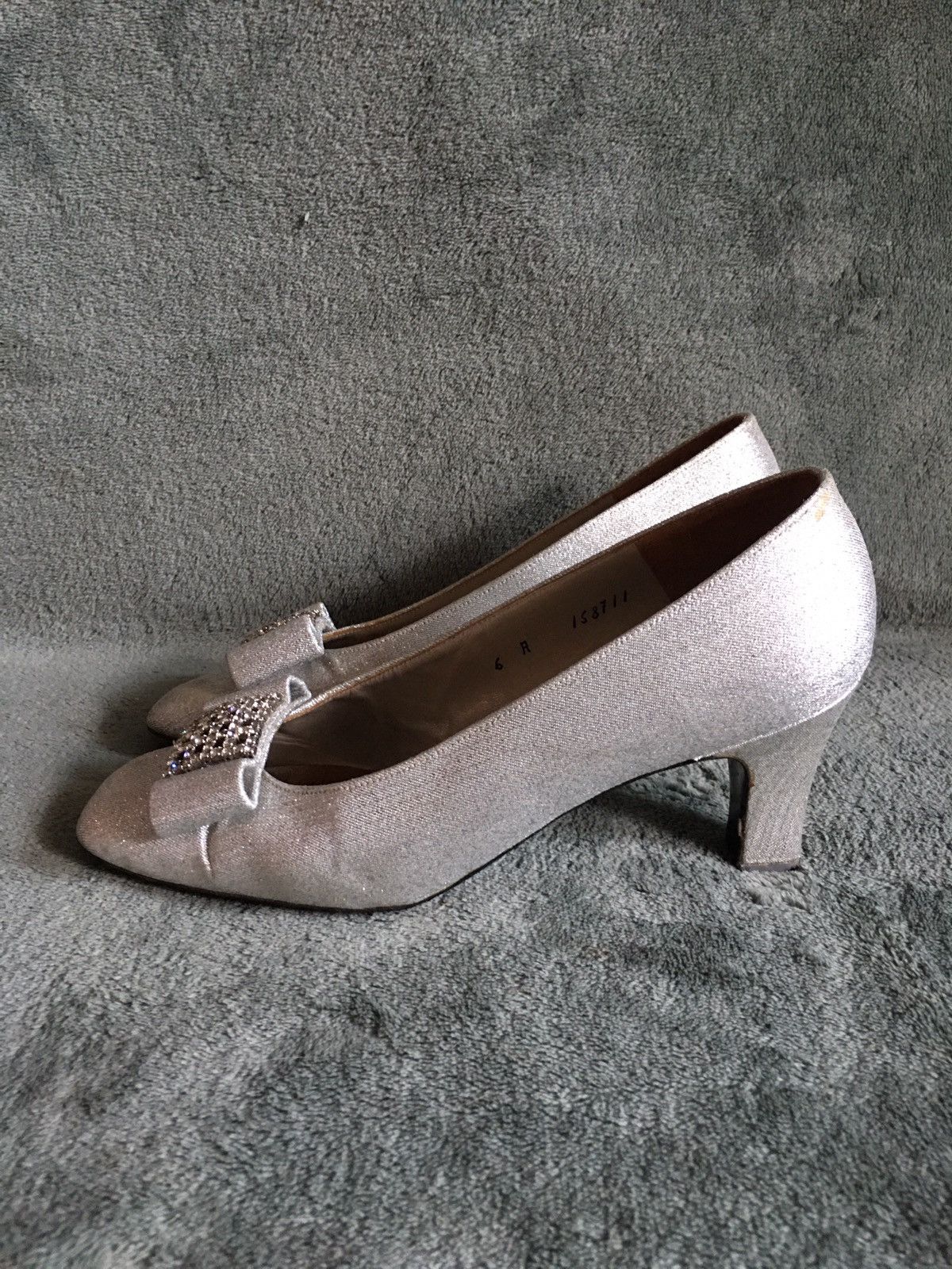 Dior Souliers Christian Dior Vintage Cristal Silver Pump Heels 6 Size US 6 / IT 36 - 3 Thumbnail