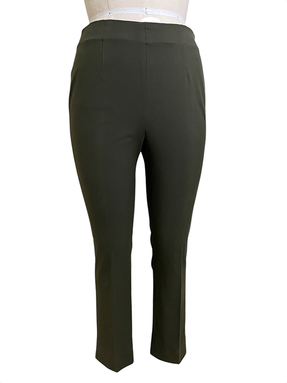 Piazza Sempione Stretch slim pant with no waistband Size 30" / US 8 / IT 44 - 1 Thumbnail