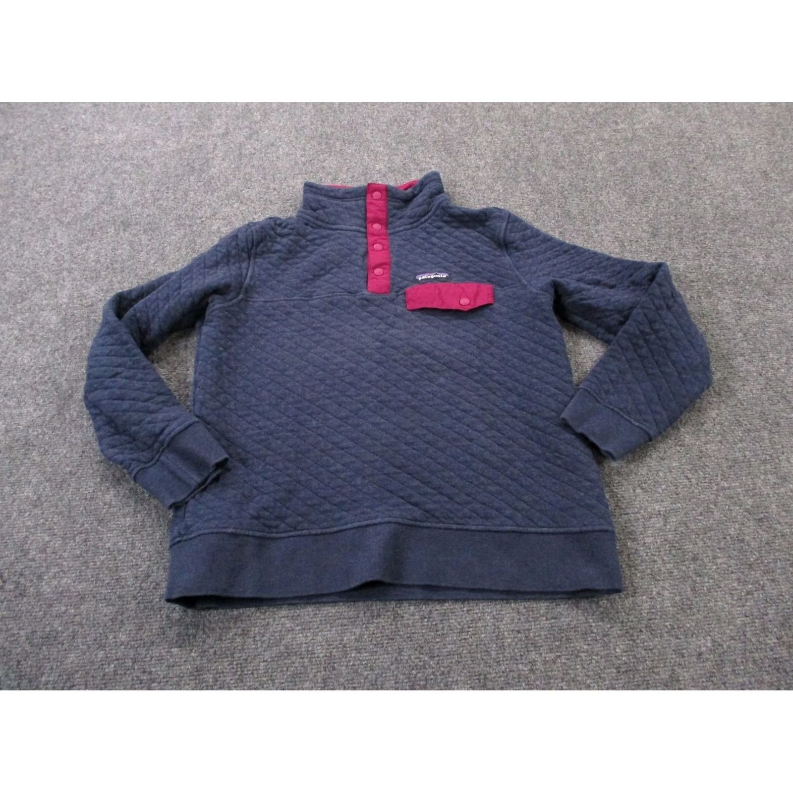 Patagonia Patagonia Jacket Womens S Blue Quilted Snap T Jumper Logo Cotton Size S / US 4 / IT 40 - 2 Thumbnail