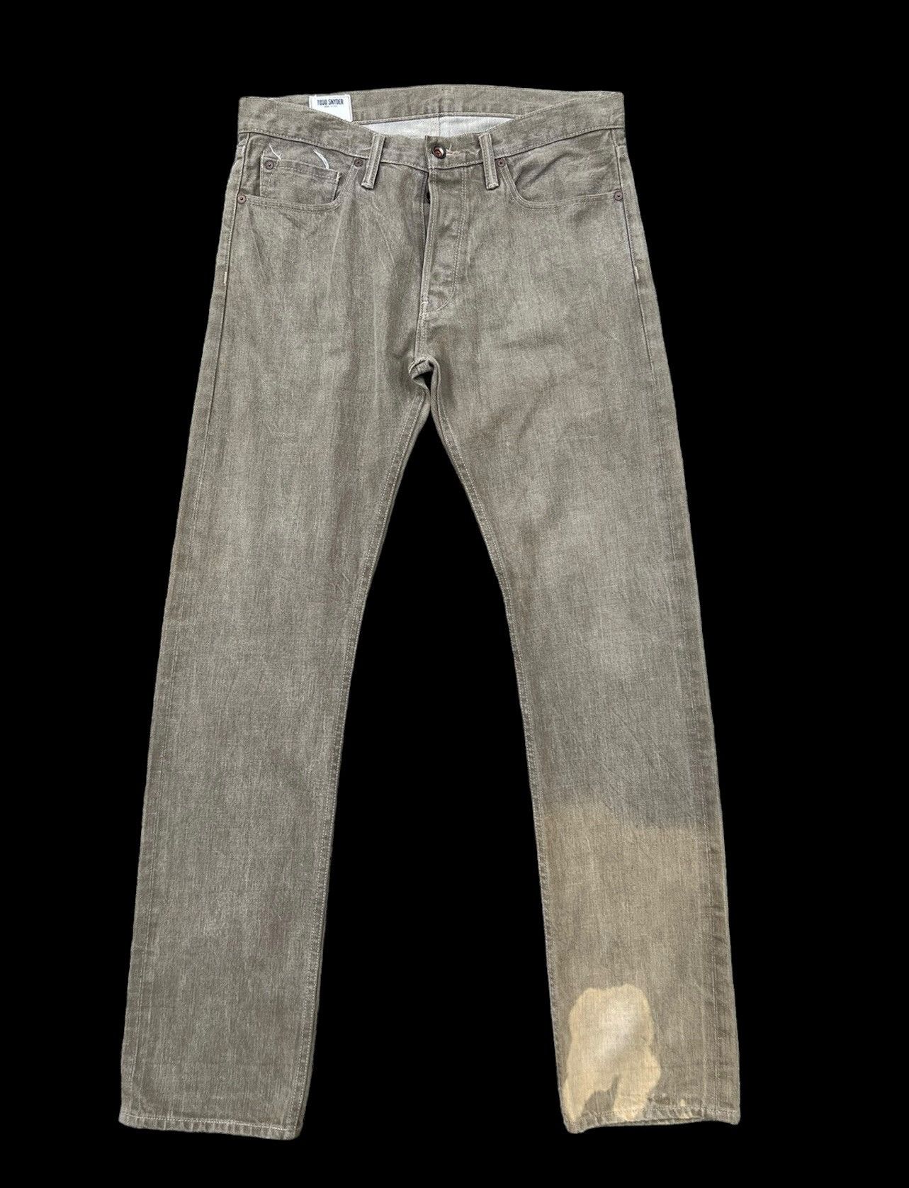 Todd Snyder Todd Snyder NY Damaged Color Denim Selvedge Jeans Size US 32 / EU 48 - 1 Thumbnail