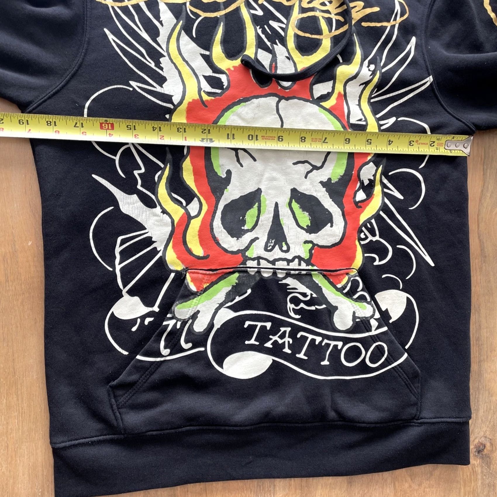 Ed Hardy Ed Hardy Hoodie Men S Black Fleece Graphic Skull Flames Pullover Hooded Sweatshirt XS? Size US S / EU 44-46 / 1 - 4 Thumbnail