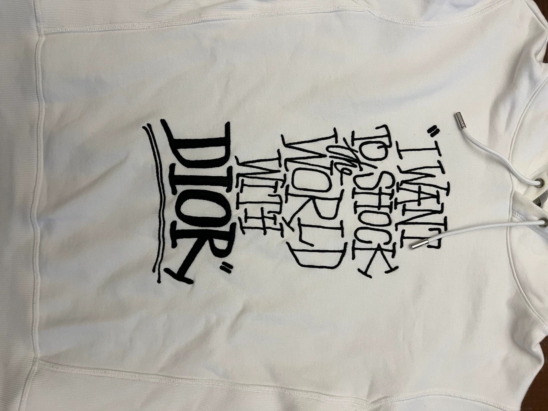 Dior Dior Embroidered Chest Logo Sweatshirt M 95 Authentic Size US M / EU 48-50 / 2 - 2 Thumbnail