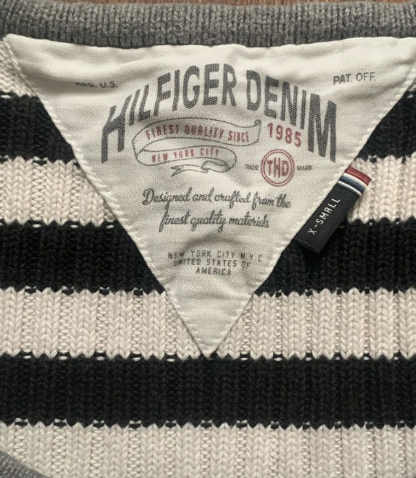 Tommy Hilfiger vintage stripped napoleon jacket indie sleaze button up Size S / US 4 / IT 40 - 4 Thumbnail