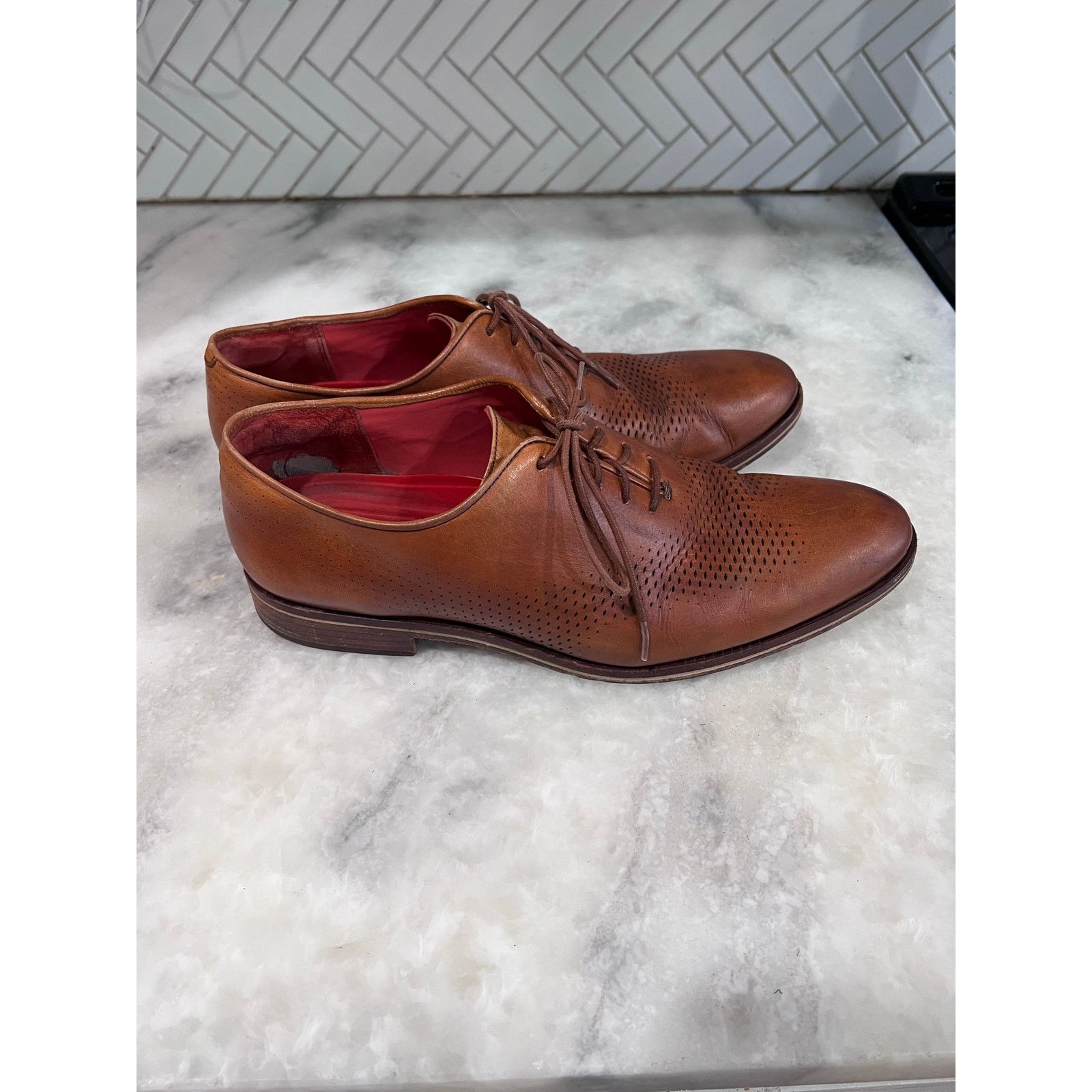 Cole Haan Cole Haan Washington Grand Laser Wingtip Oxford Shoes Sz 9 Size US 9 / EU 42 - 6 Thumbnail
