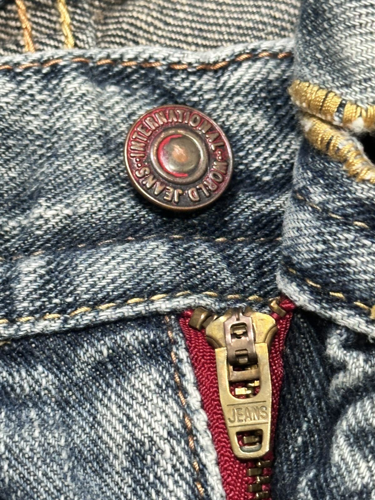 Japanese Brand GILHEART Distressed Japan Denim Straight Jeans With Faded Size US 33 - 12 Thumbnail